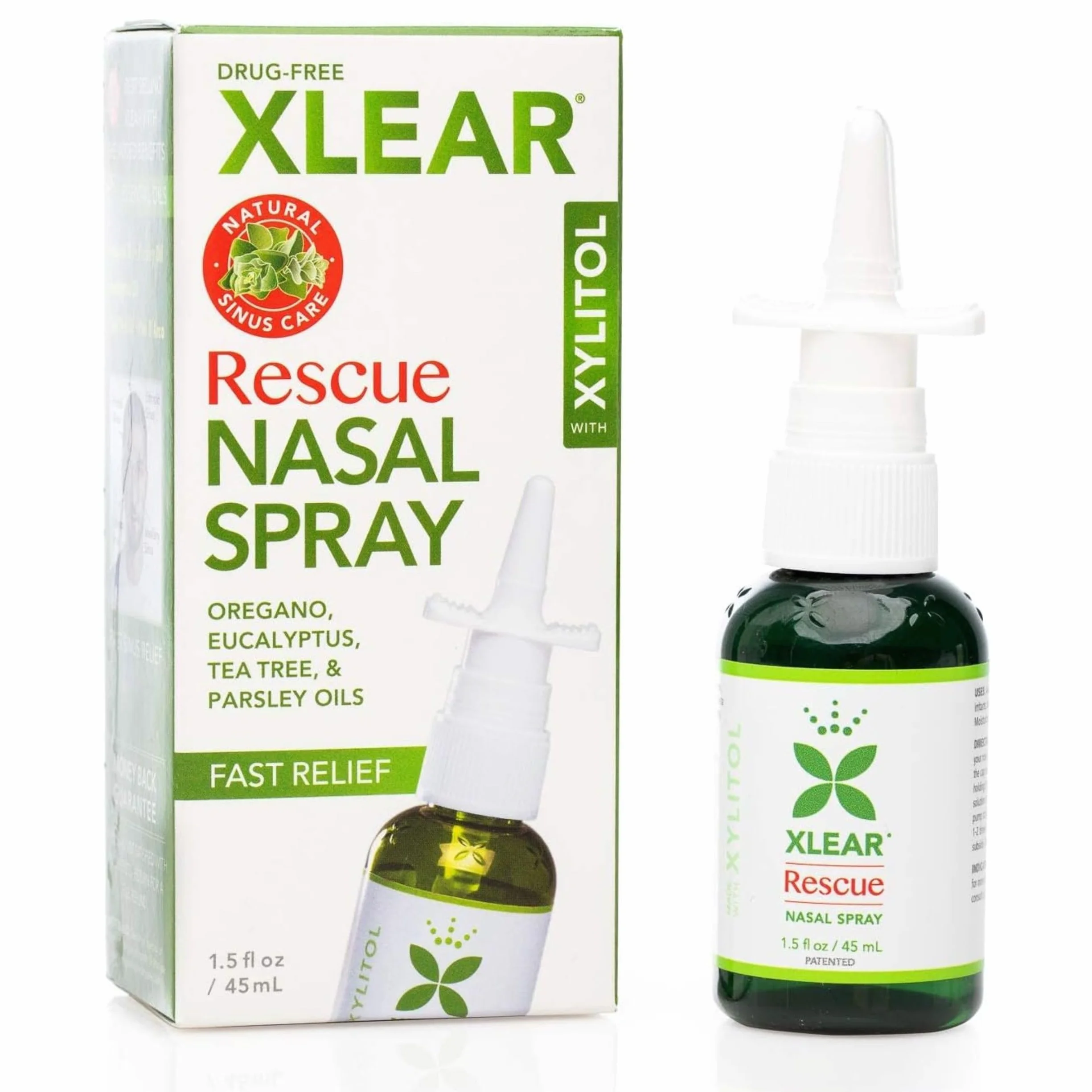 Xlear Rescue Naturalny spray do nosa z ksylitolem, oregano i drzewem herbacianym (1 szt.)