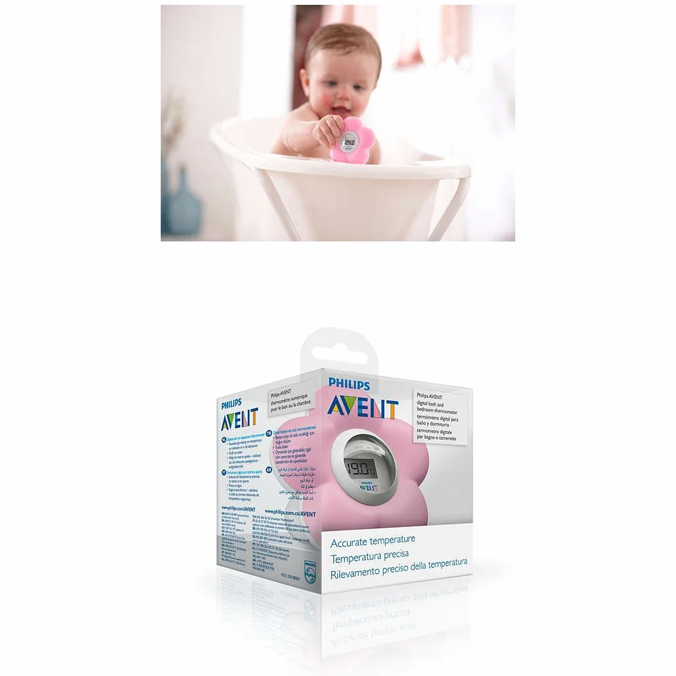 Philips Avent SCH550/21 termometr wh/pi, różowy/biały