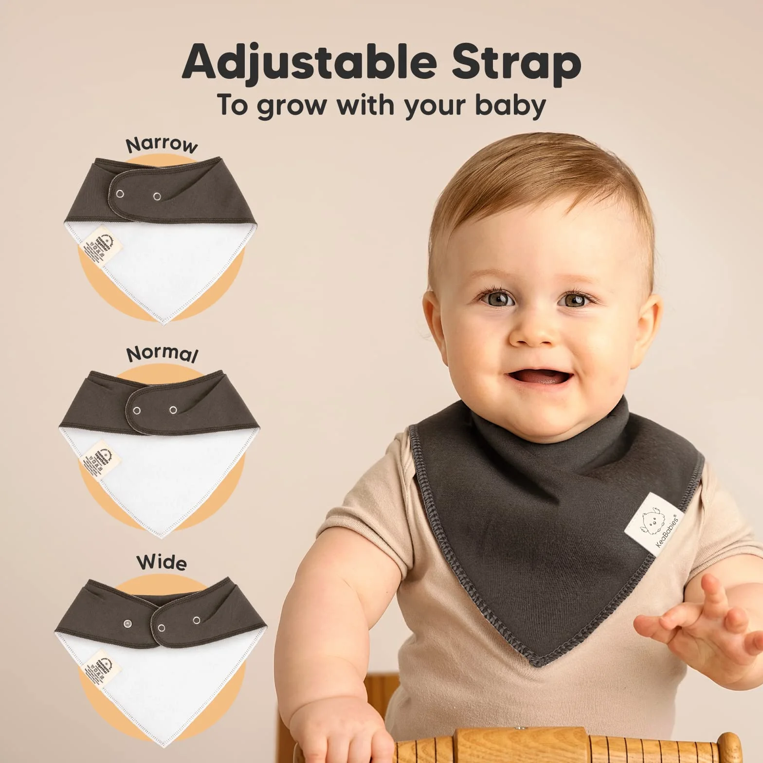 Zestaw 8 trójkątnych chusteczek dla niemowląt Chłopiec, Dziewczynka - Unisex śliniaki, Super chłonne chusty dziecięce, śliniaczki dziecięce z bawełny organicznej, bandany dla niemowląt, śliniaczki,