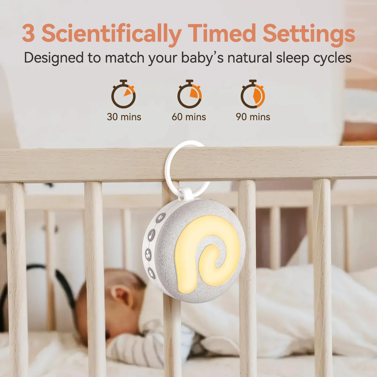 Dreamegg White Noise Machine Baby – D11 zasypianie pomoc dla niemowląt, biały szum, 11 pluszaków muzycznych i światłem