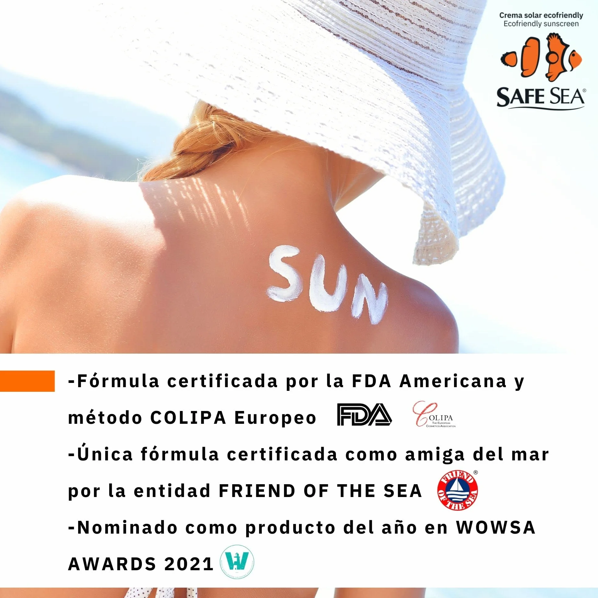 SAFE SEA - Jellyfish Sting Sun Spray SPF 50 - wegański - wysoka wodoodporność i wysoka ochrona przeciwsłoneczna dla dorosłych - odpowiedni dla skóry wrażliwej - Format 250ml