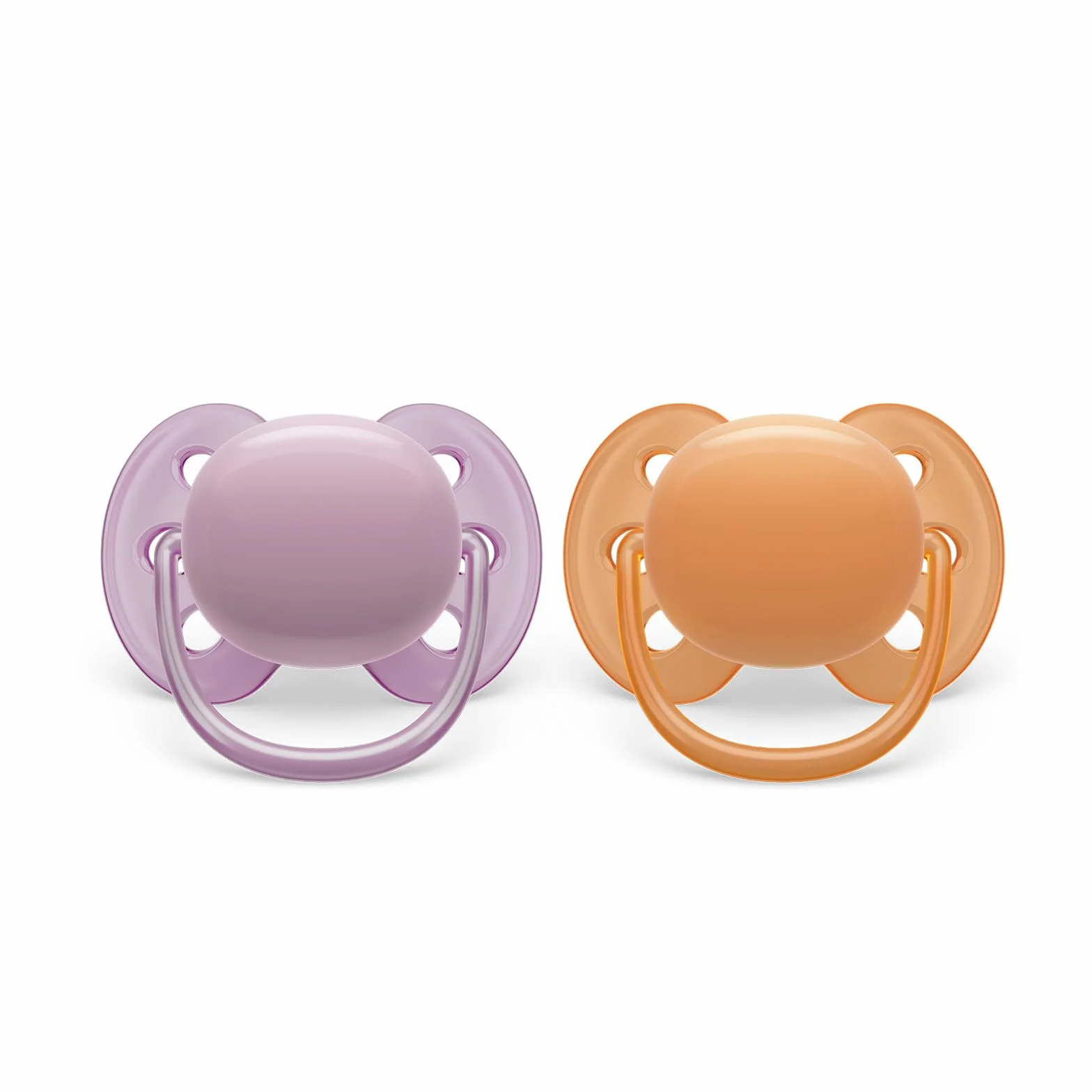 Philips Avent Smoczek Ultra Soft - 2x miękki i elastyczny smoczek dla dzieci w wieku 6–18 miesięcy bez bisfenolu A, z etui ze sterylizatorem (model SCF091/33)