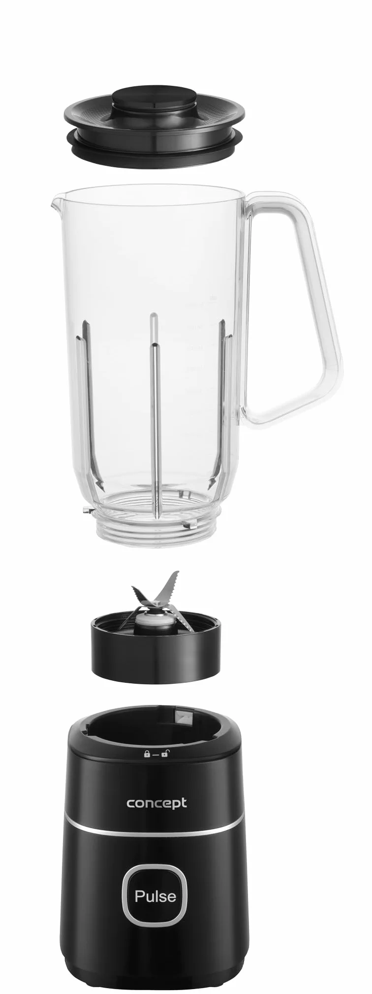 Concept SM3490 mikser do smoothie 700 W 1 x 1000 ml 1 x 570 ml 1 x 400 ml 1 x młynek