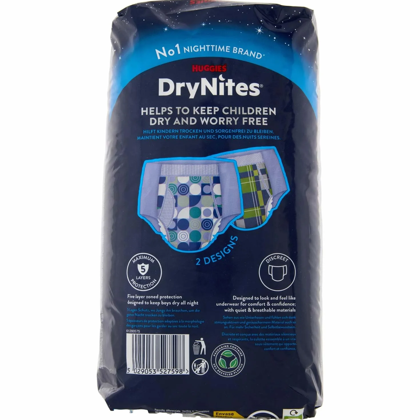 Huggies Drynites Pieluchy dla Chłopców, 8-15 lat