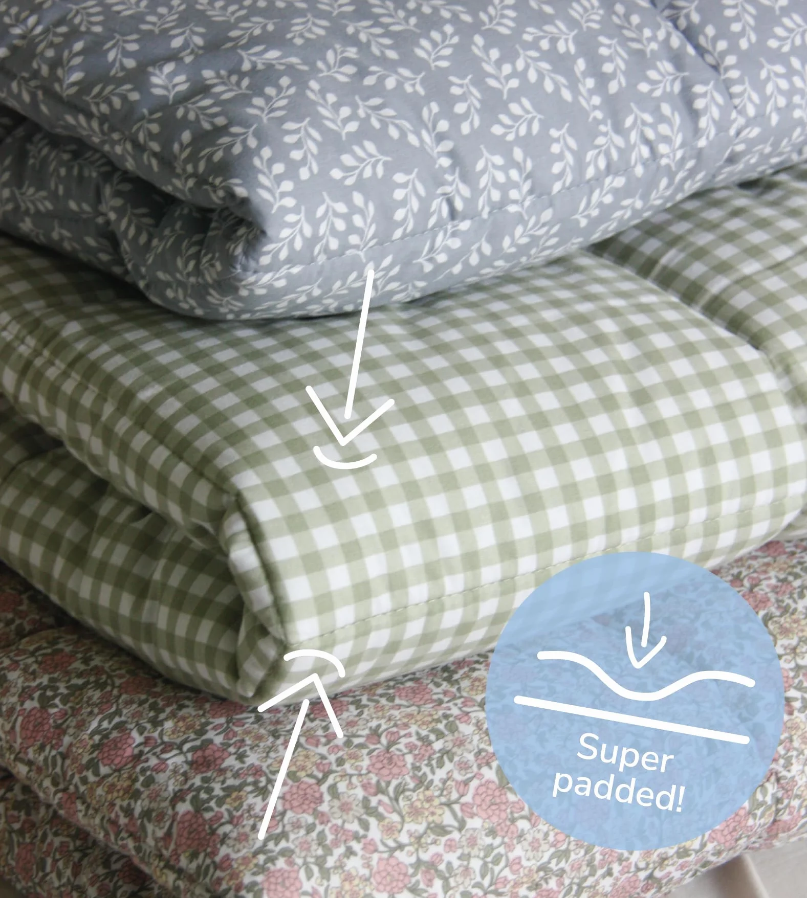 molis&co – kocyk do raczkowania dla niemowląt 120x120 cm, 100% bawełna (Öko-Tex), wielofunkcyjny, gruby i miękki, idealny jako kocyk dla niemowląt i koc do zabawy