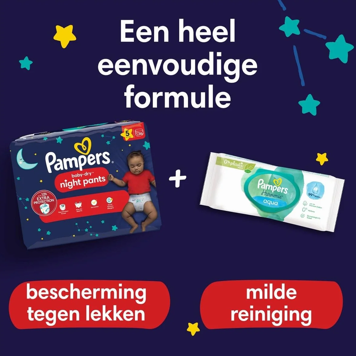 Pampers Baby Dry Night Pants - Rozmiar 5 - Small Pack - 35 sztuk - 12/17 kg