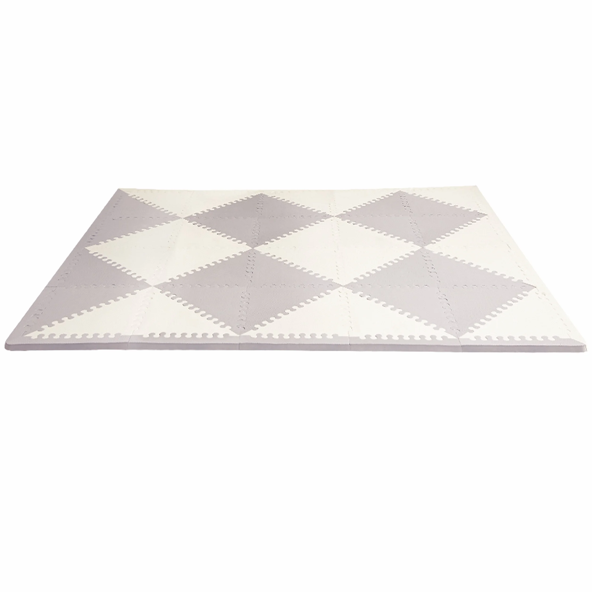 Skip Hop Playspot Geo Foam Floor Tiles, Grey/Cream