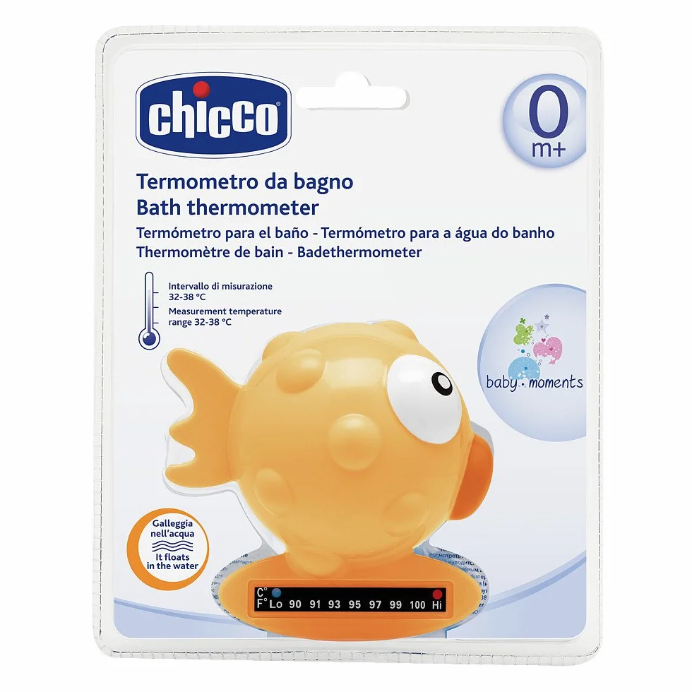 Chicco Termometr do kąpieli ryby, pomarańczowy