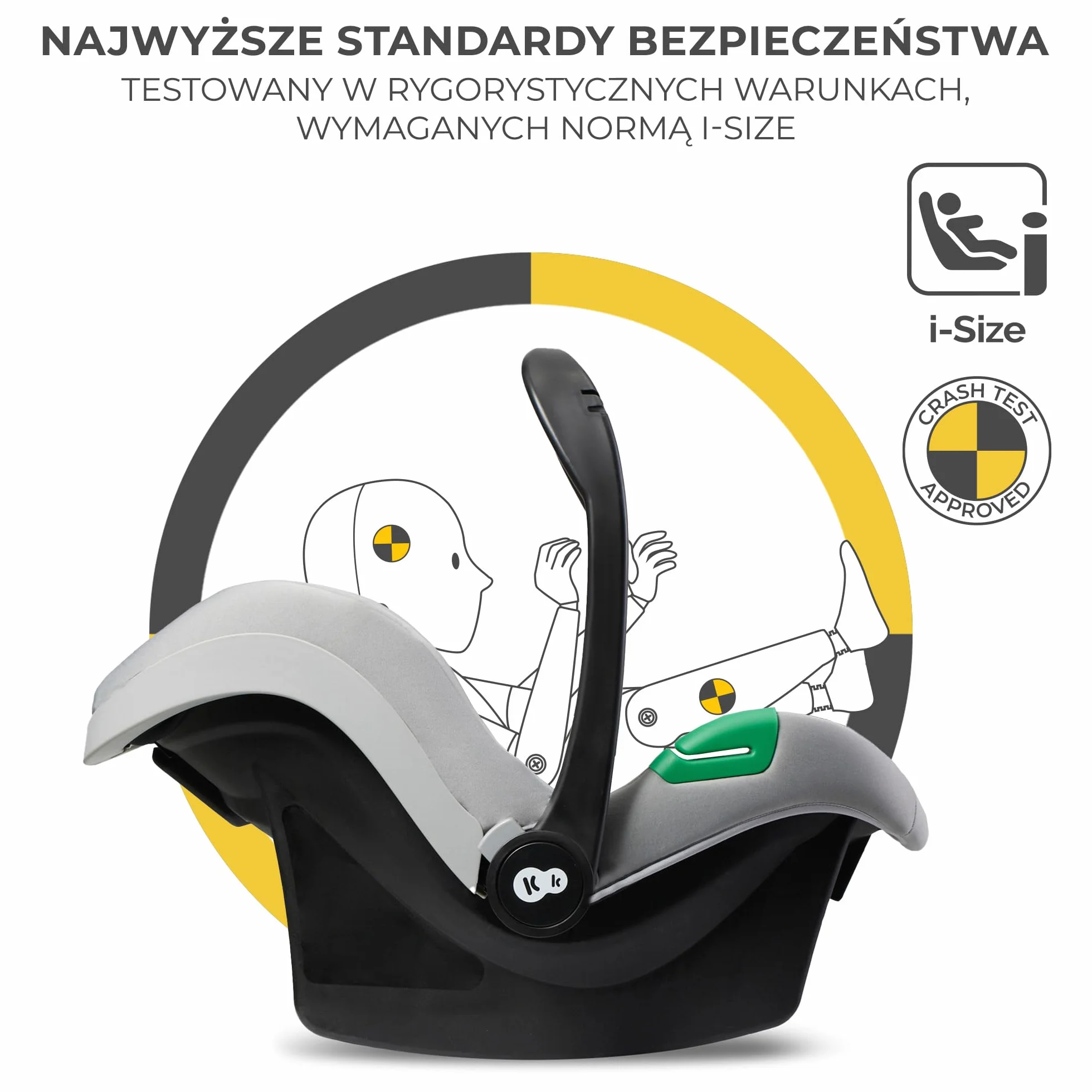 Kinderkraft NEWLY 3w1, wielofunkcyjny wózek dziecięcy, Travel System, funkcja spacerówki, fotelik samochodowy, akcesoria, regulacja oparcia, filtr UPF50+, lekki, od urodzenia do 22 kg, szary
