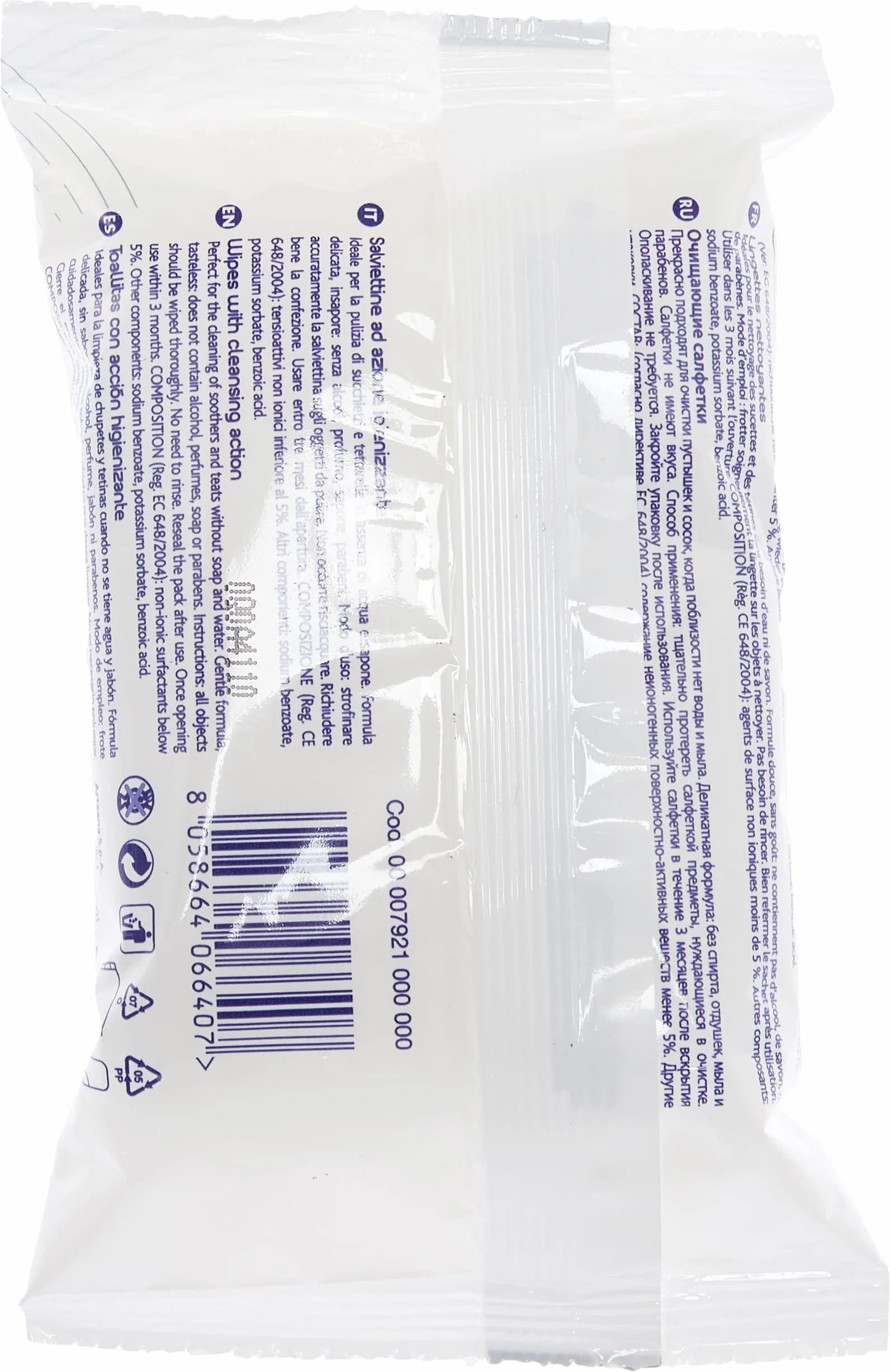 Chicco 0000792100000 chusteczki czyszczące, 16 sztuk, białe