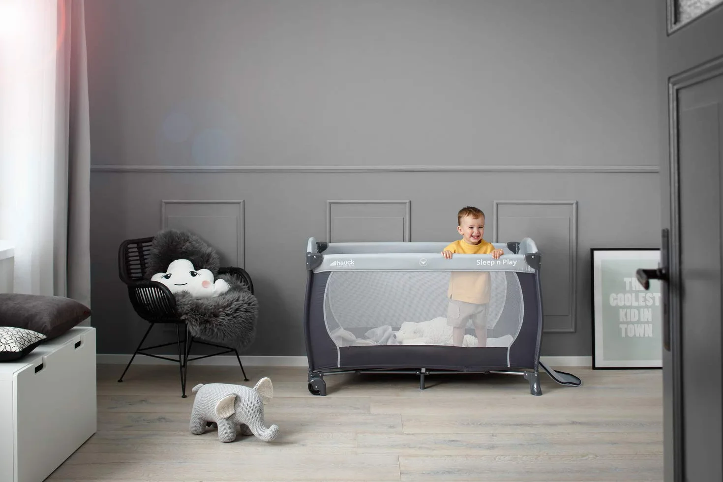 Hauck 600740 Łóżeczko, Szary, 120 cm x 60 cm