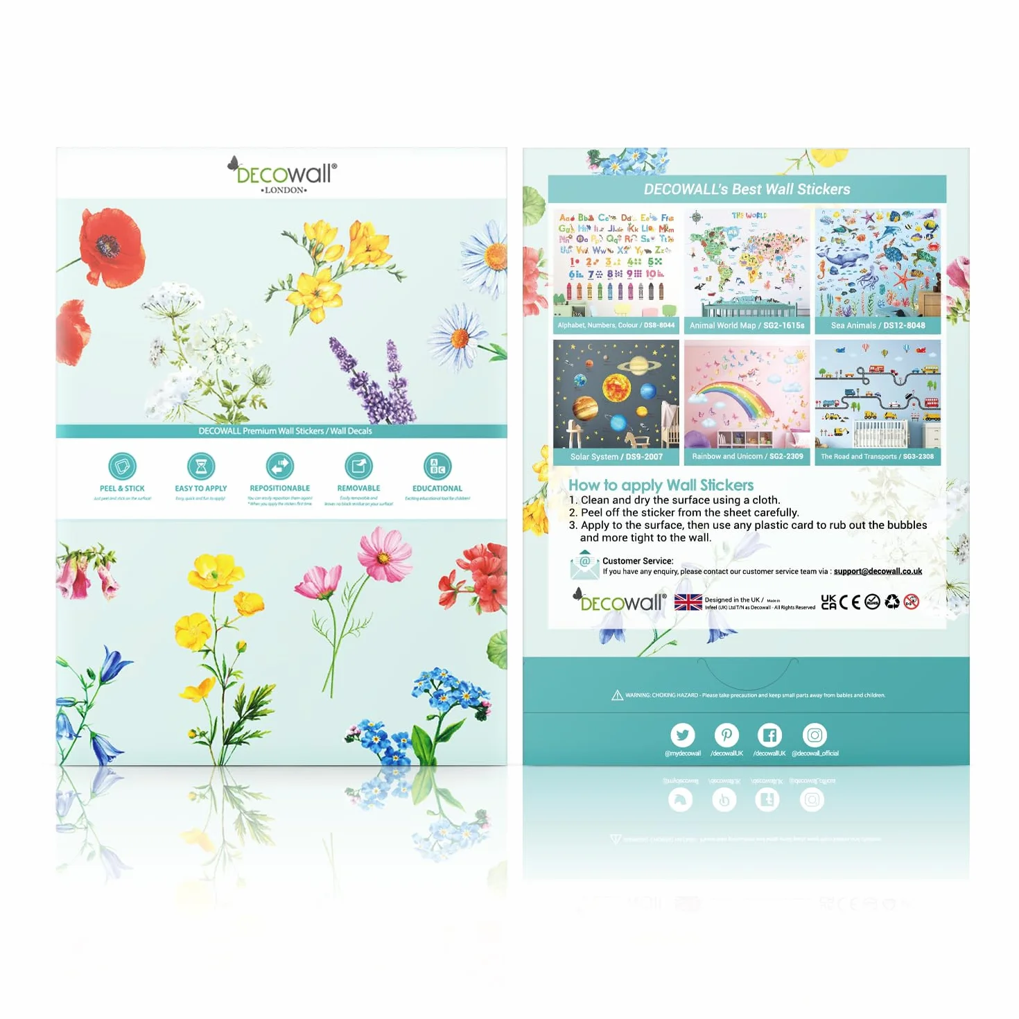 DECOWALL DS12-8078 pod wodą naklejka ścienna tatuaż ścienny ryby ocean ryby wodorosty naklejka ścienna łatwa do zdjęcia dla dzieci pokój dziecięcy pokój niemowląt sypialnia salon łazienka dekoracja