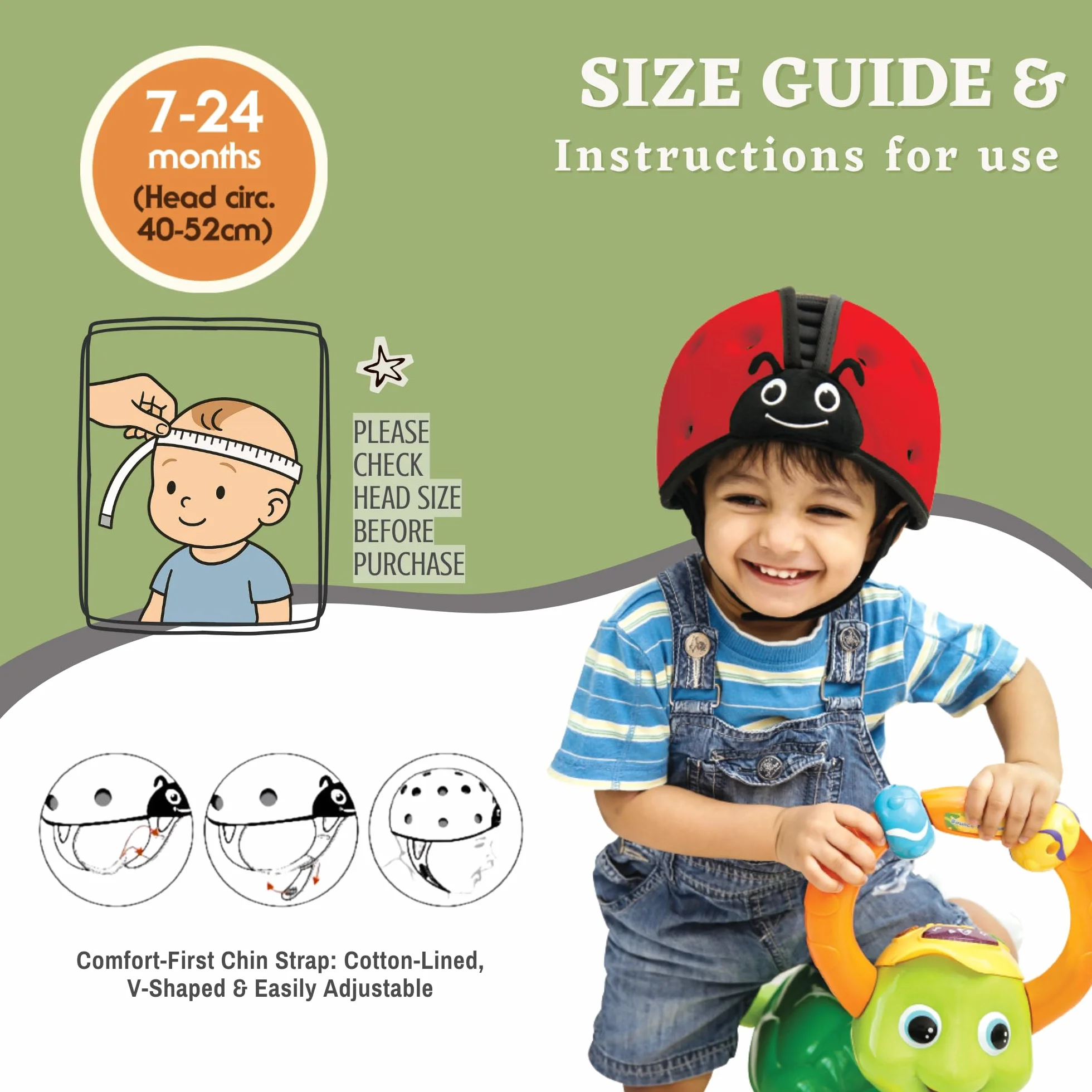 SafeheadBABY: Wielokrotnie nagradzany kask ochronny dla niemowląt, kask do raczkowania i chodzenia, ochrona głowy dla maluchów, rozszerzalny i regulowany, ultralekki, przetestowany i certyfikowany