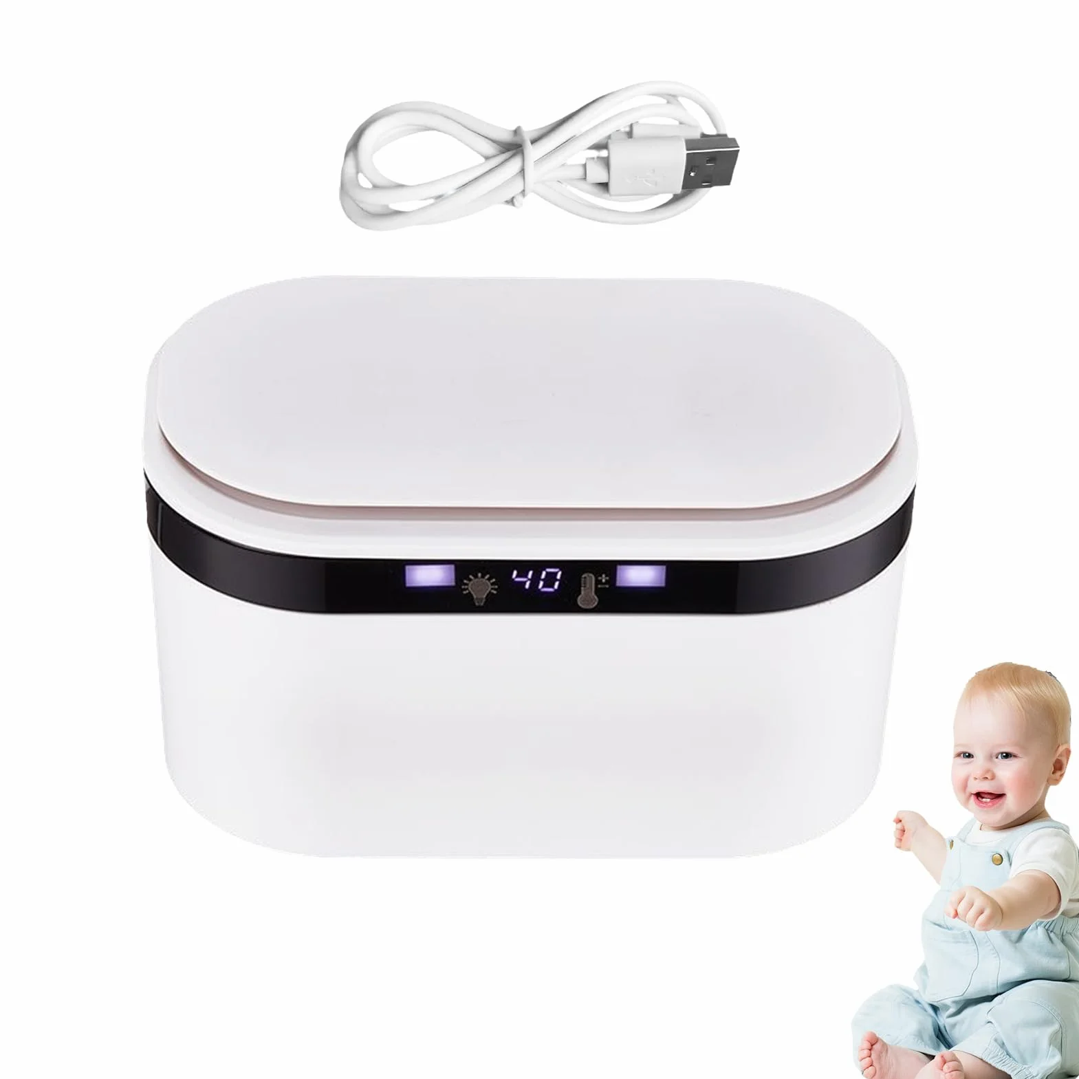 Thermostatic Wipes Warmer | Travel Wipes Heater | Hygienic Wipes Dispenser | Portable Usb Toddler Wet Wipes Heater | Safe and Hygienic Wipes Dispenser Warmer for Car Travel Picnic Camping Home