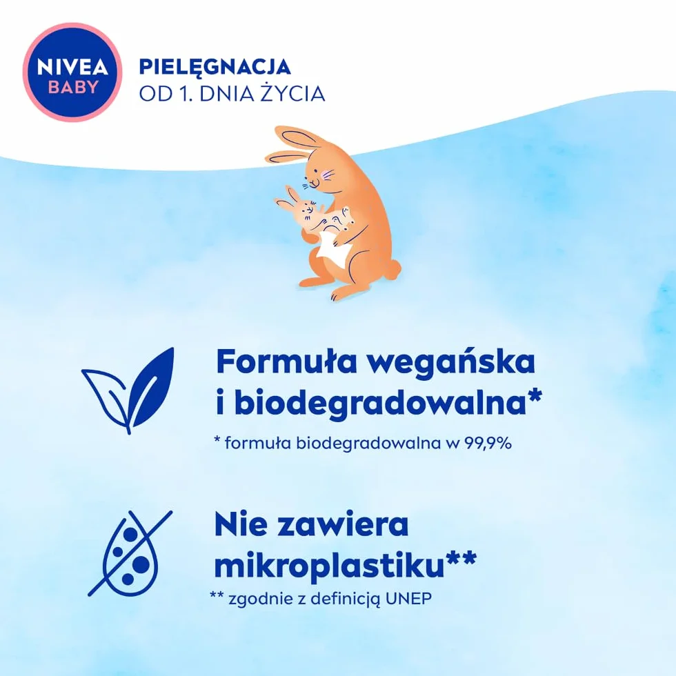 NIVEA BABY Chusteczki Biodegradowalne Soft & Cream Opakowanie Ekonomiczne, 4x 57pcs