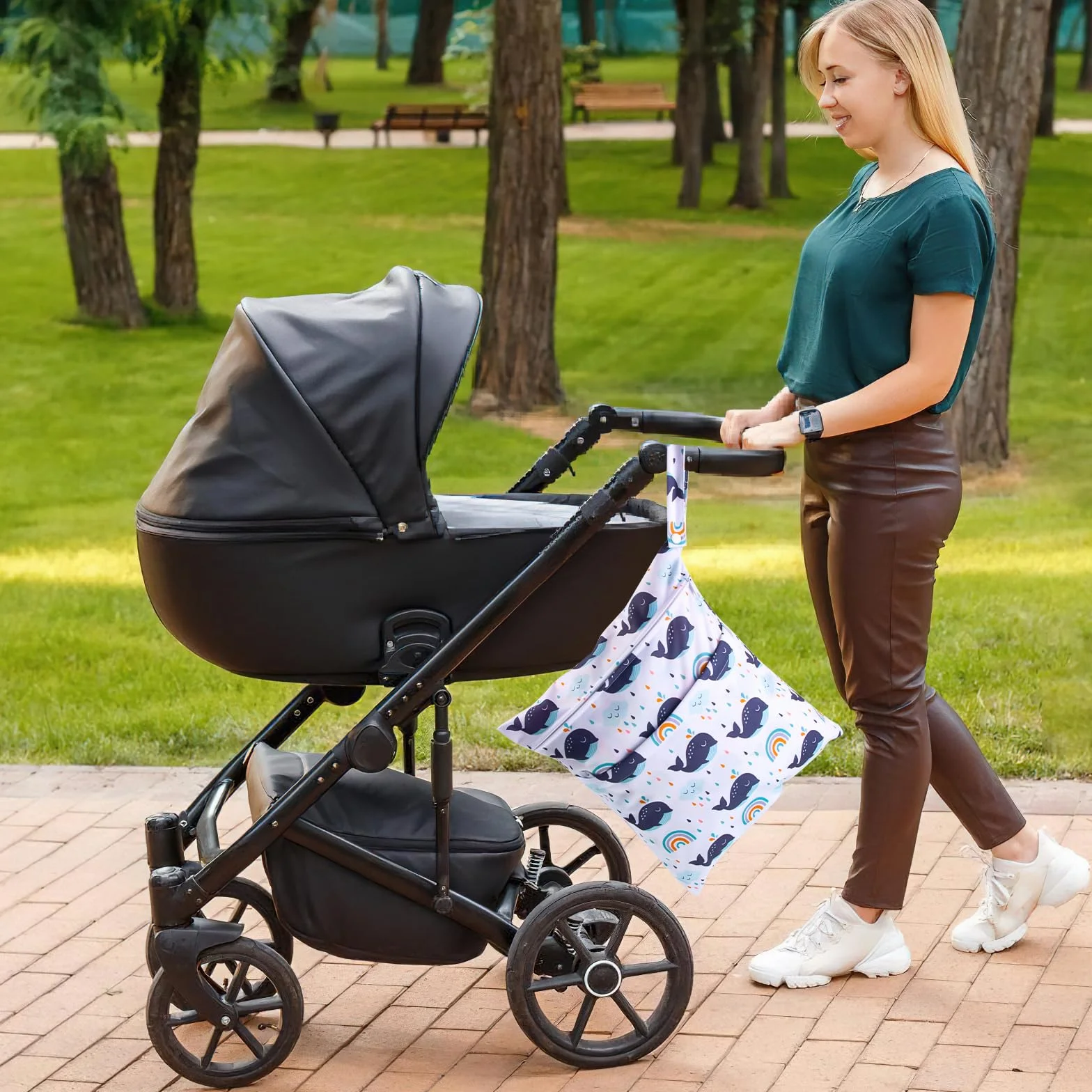 Wetbag, 3 sztuki toreb na mokro, do przedszkola, na mokro, do pływania, wodoszczelna, nadaje się do prania, na pieluchy, na podróż, plażę, basen, siłownię, 3 sztuki, wielokolorowa, Wet Bag