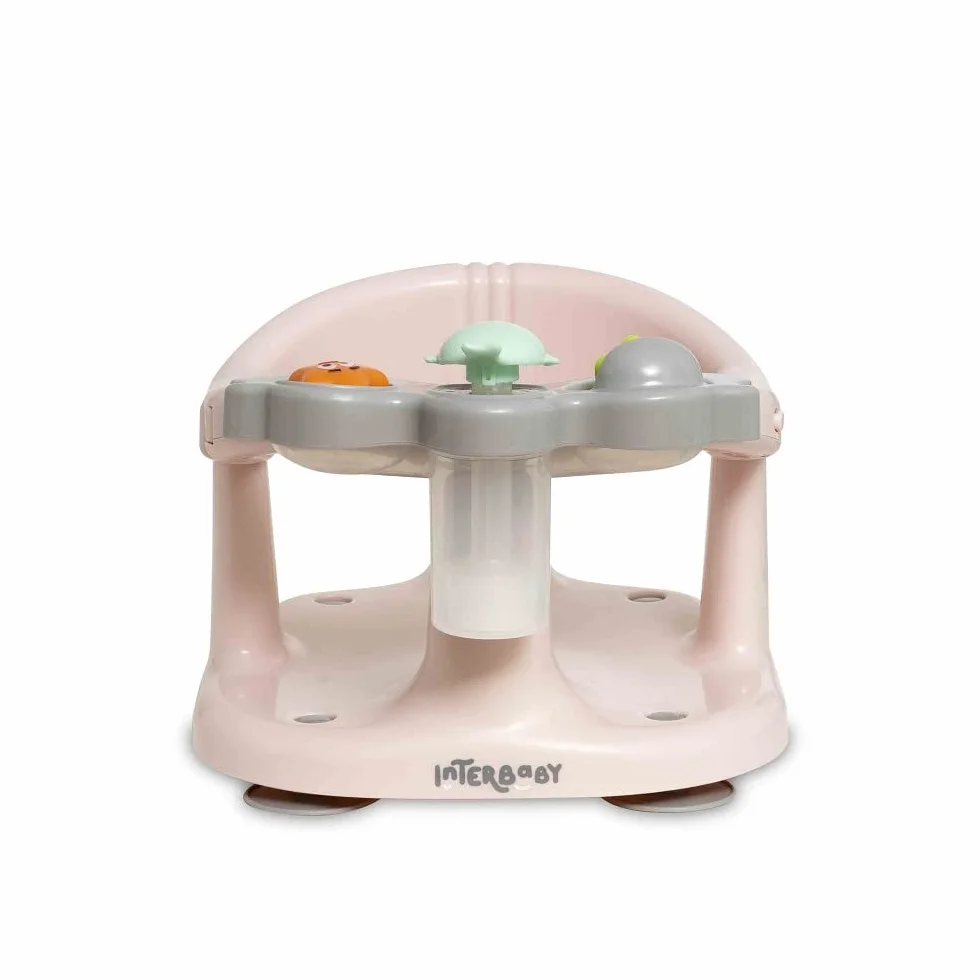 Fotelik do kąpieli dla niemowląt Interbaby | Mocowanie Przyssawki antypoślizgowe | Krzesło do kąpieli dla niemowląt Wygodne, bezpieczne, ergonomiczne | Fotel do kąpieli i prysznica dla niemowląt > 5