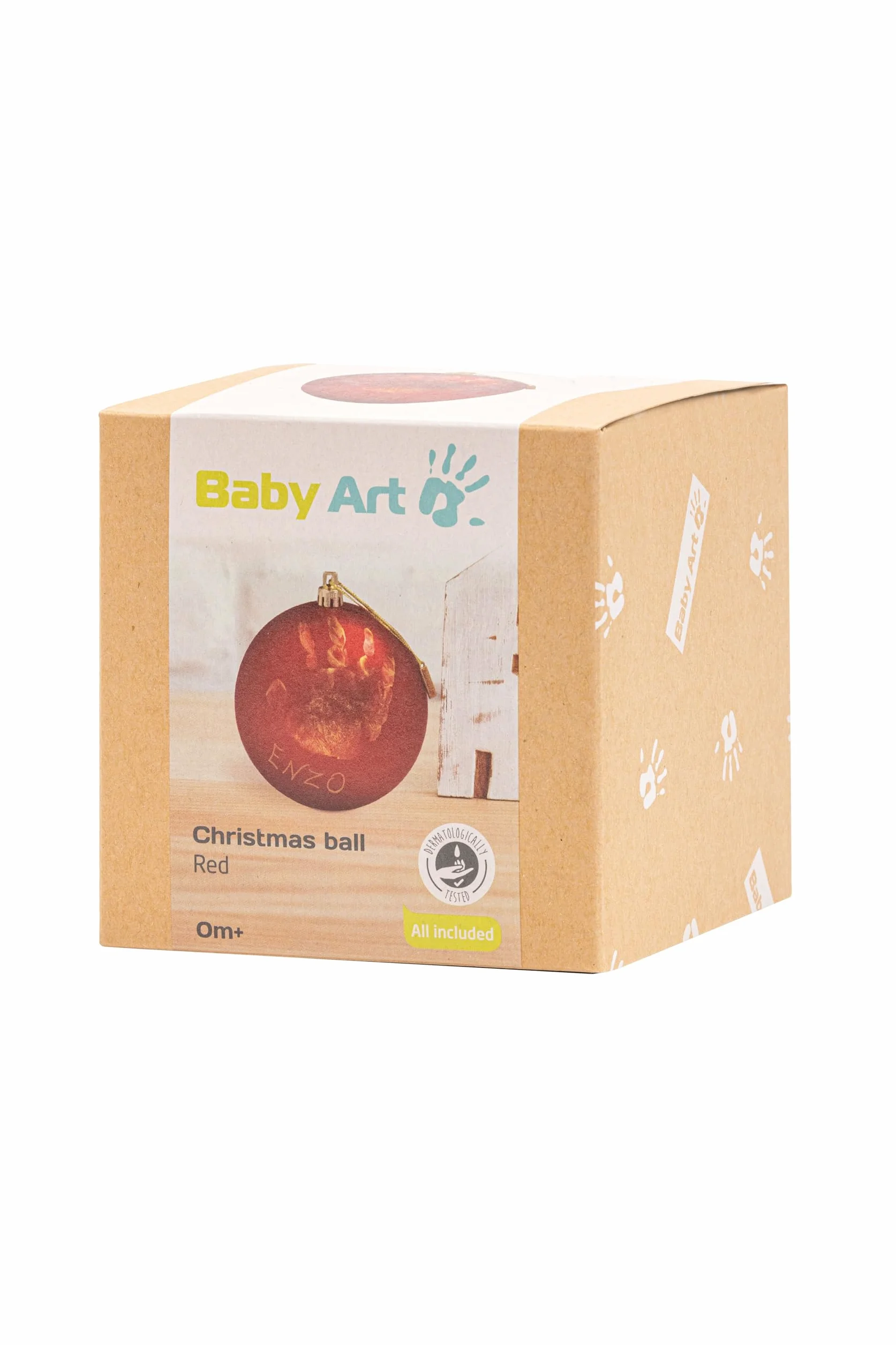 Baby Art 34120153 Bombka, Czerwony/Złoty, ‎10 x 10 x 12 cm; 80 g