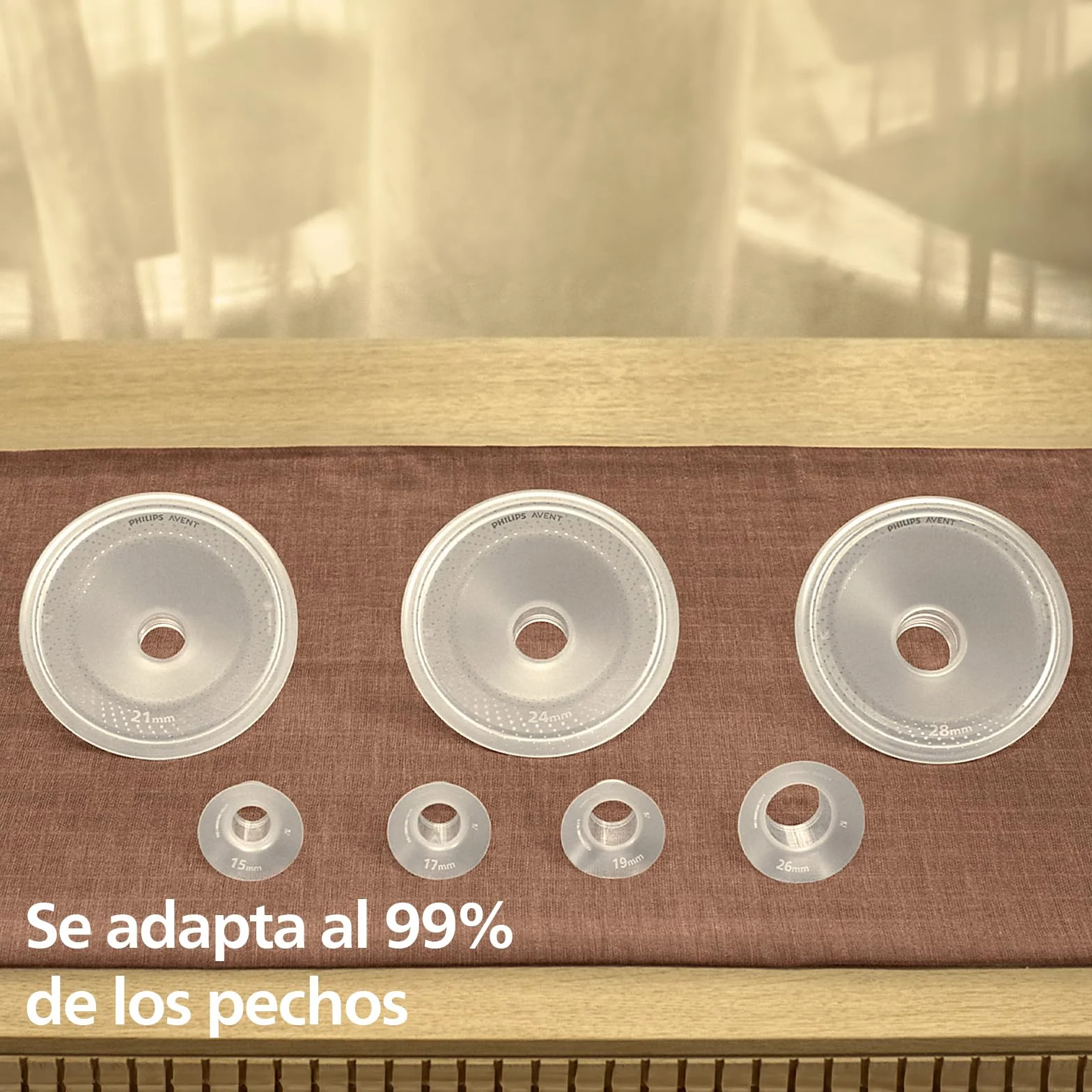 Philips Avent Dwa bezdotykowe pojemniki na pokarm, ultralekkie i przezroczyste pojemniki na pokarm do elektrycznego laktatora, 4 osłonki piersi(2× 21mm, 2× 24mm), 2 wkładki laktacyjne 19mm, SCF439/01