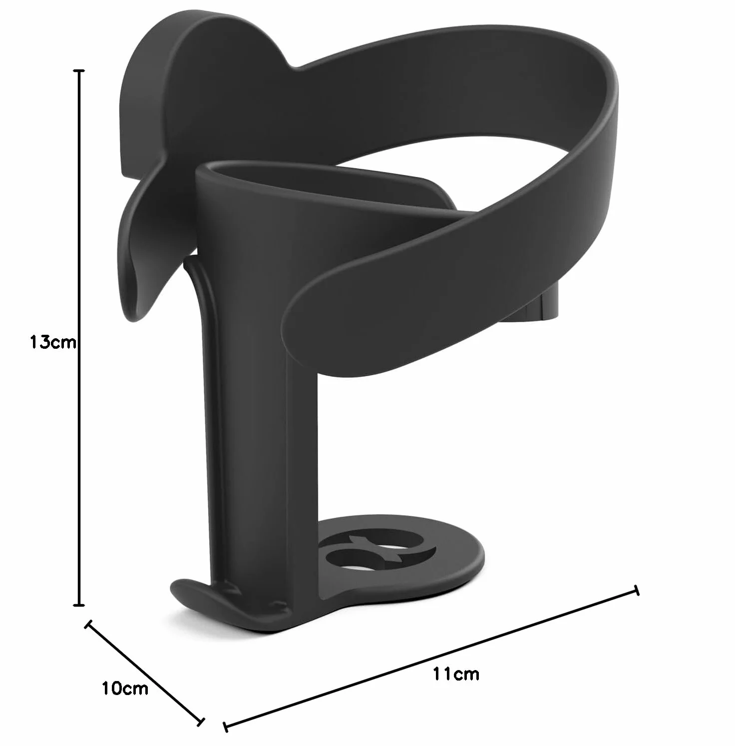 Cybex 2 in 1 Cup Holder for Jogger Pushchair AVI, Cell Phone and Bottle Holder - Black