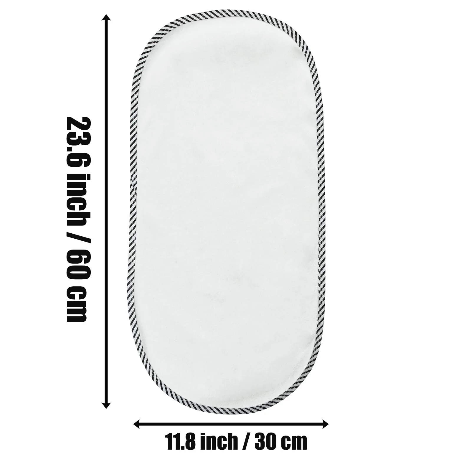 Pandaear Zestaw 4 wodoodpornych przenośnych podkładek do przewijania w podróży, zmywalne podkładki do przewijania Baby Diaper Changing Mat - 60 x 30 cm