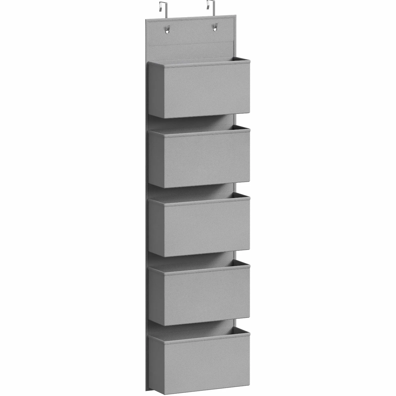 Lifewit Torba wisząca za Drzwiami, z 5-Przedziałami, Wieszak na Zabawki, Załadowany 5-kilogramami, Nadaje Się do Sypialni/łazienek/Pralni/Pokoi, 12 x 33,5 x 122,5 Centymetry, Szary