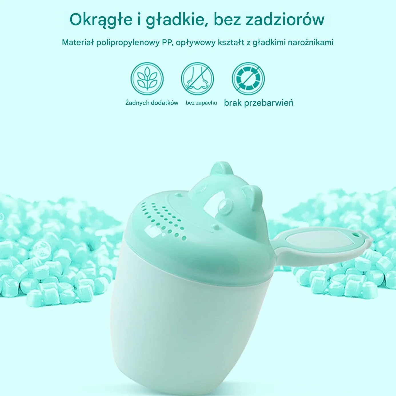 Kubek do Płukania do Kąpieli dla Dzieci | Polewaczka Do Wody Dla Dzieci - Pogrubiony Lejek Z Zabawnymi Wzorkami Do Mycia Włosów Dziecięca Kąpiel Głowa