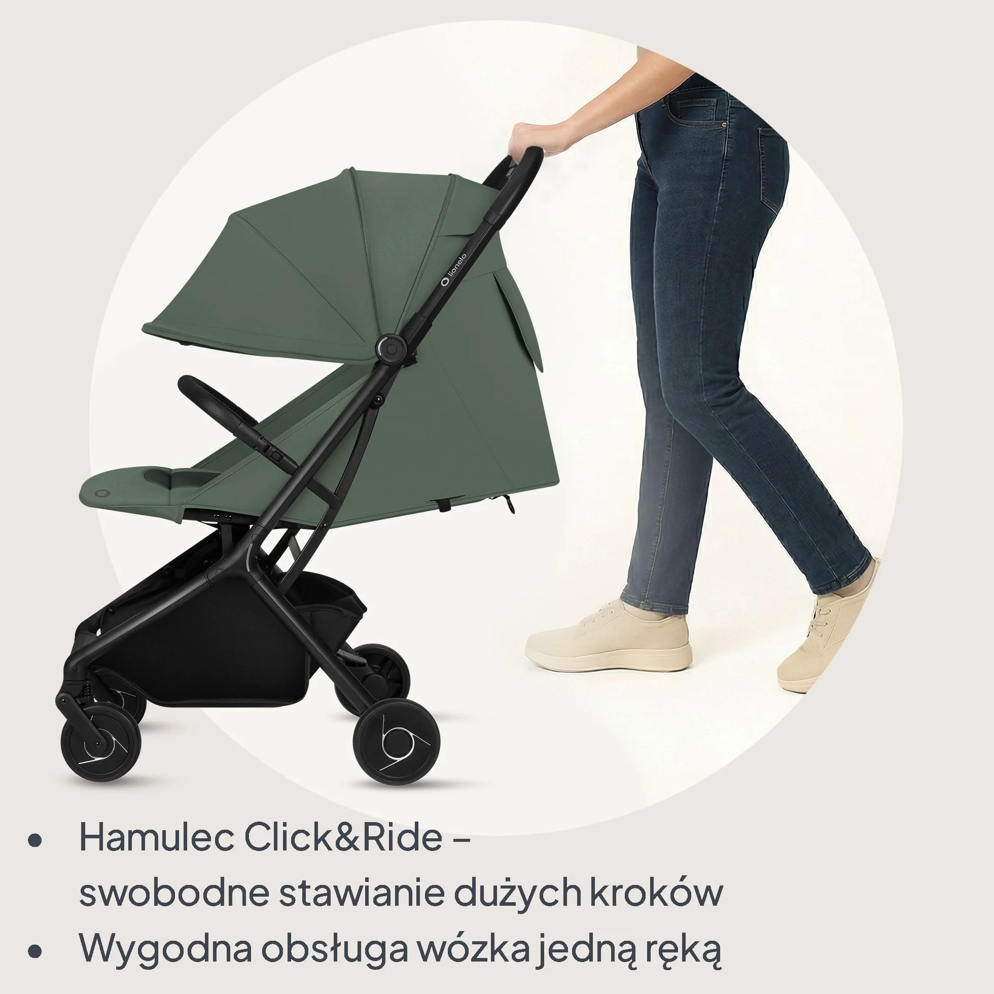 Lionelo Sia wózek podróżny ultralekki i ultra kompaktowy, składany, 5,9 kg, do 22 kg, od 6 miesięcy do 4 lat, pozycja leżąca, zawieszenie, osłona UPF50+, moskitiera, kosz na zakupy 3 kg, uchwyt na