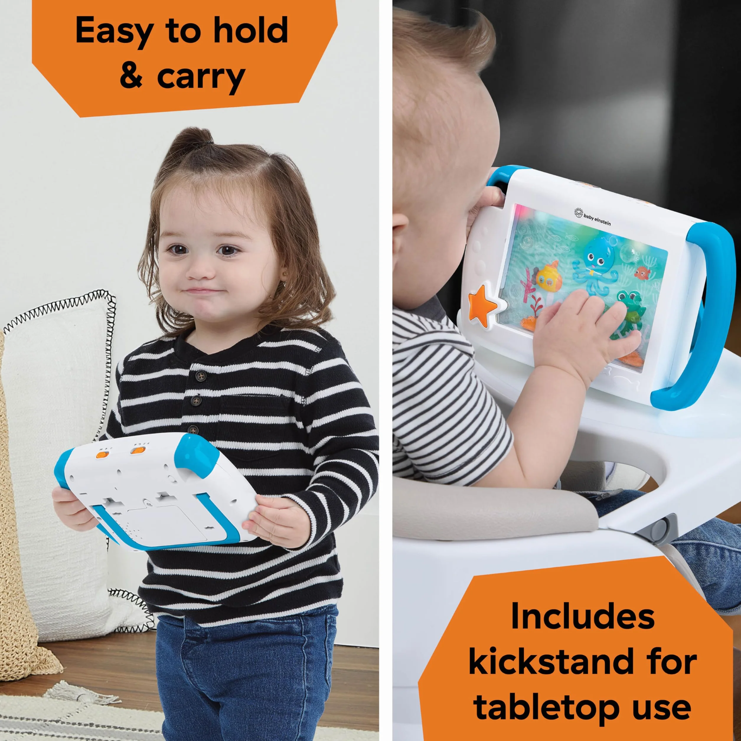 Baby Einstein On-The-Go Sea Dreams, przenośna maszyna dźwiękowa dla niemowląt z muzyką i światłami, dla noworodków w wieku od 0 miesięcy