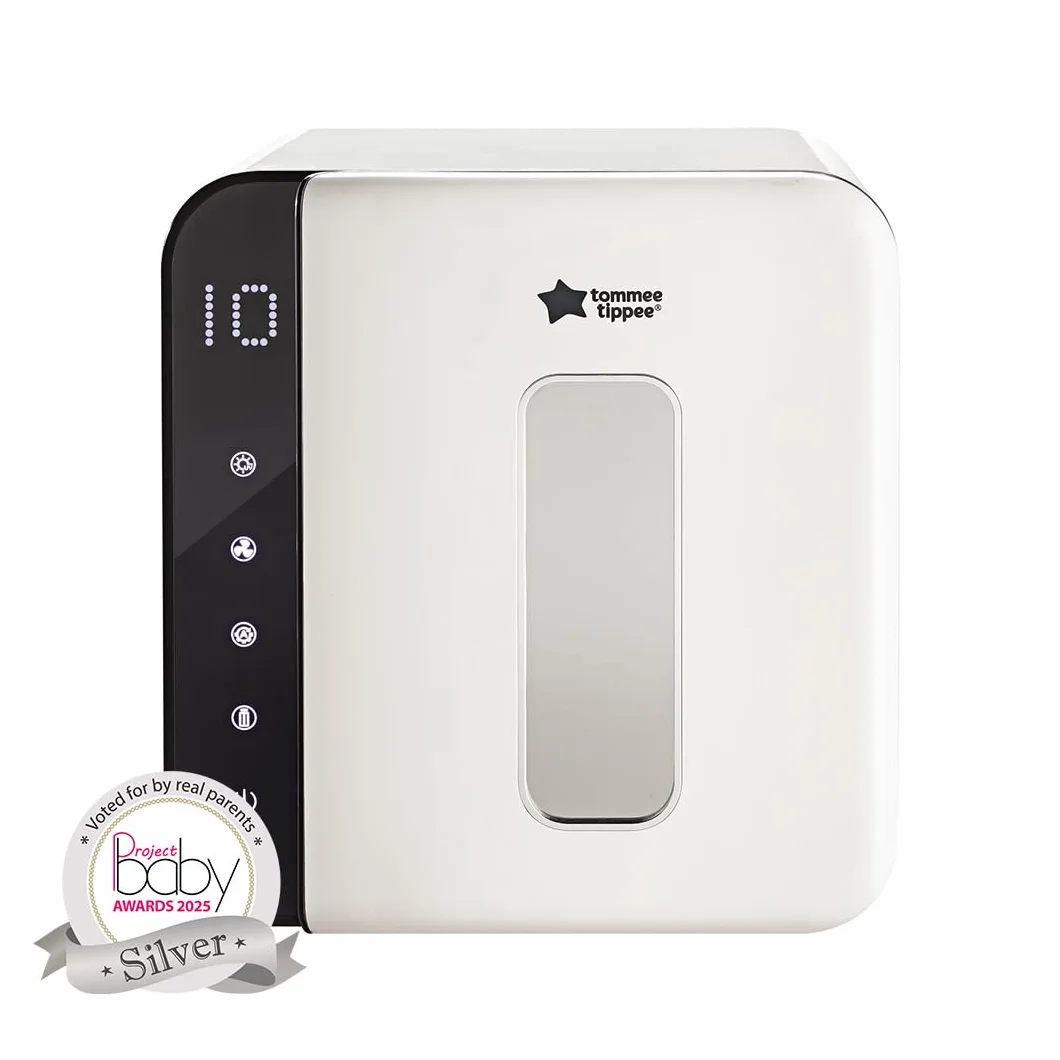 Tommee Tippee UV 3-in-1 Steriliser and Dryer for Baby Bottles and Accessories, Kills 99.9% of Bacteria and Viruses*, Steam and Water Free, White