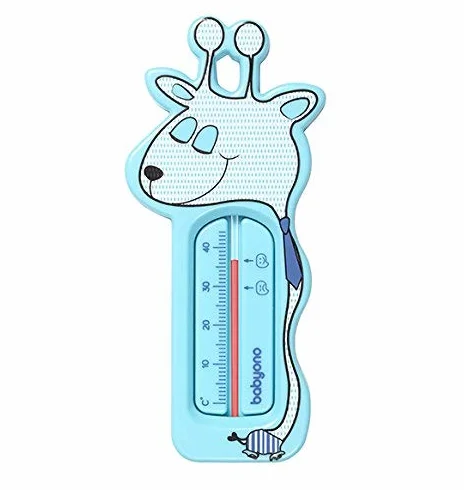 BabyOno Pływający termometr do kąpieli, mięta, urocza żyrafa