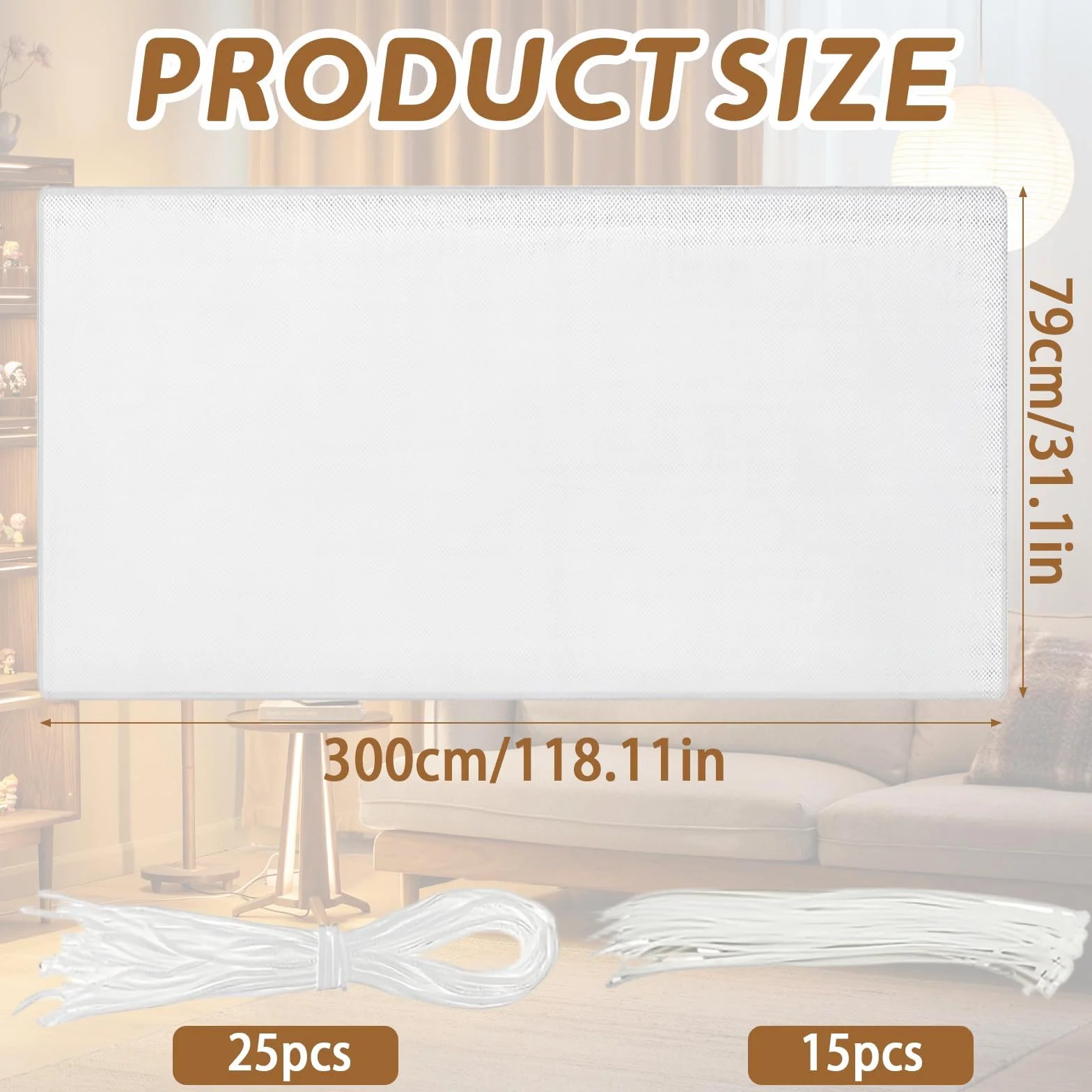 Siatka zabezpieczająca przed dziećmi, 3 m x 79 cm, siatka zabezpieczająca przed dziećmi, balkon, ochrona schodów, dzieci, zwierzęta domowe, zabawka (biała, 3 m x 79 cm)