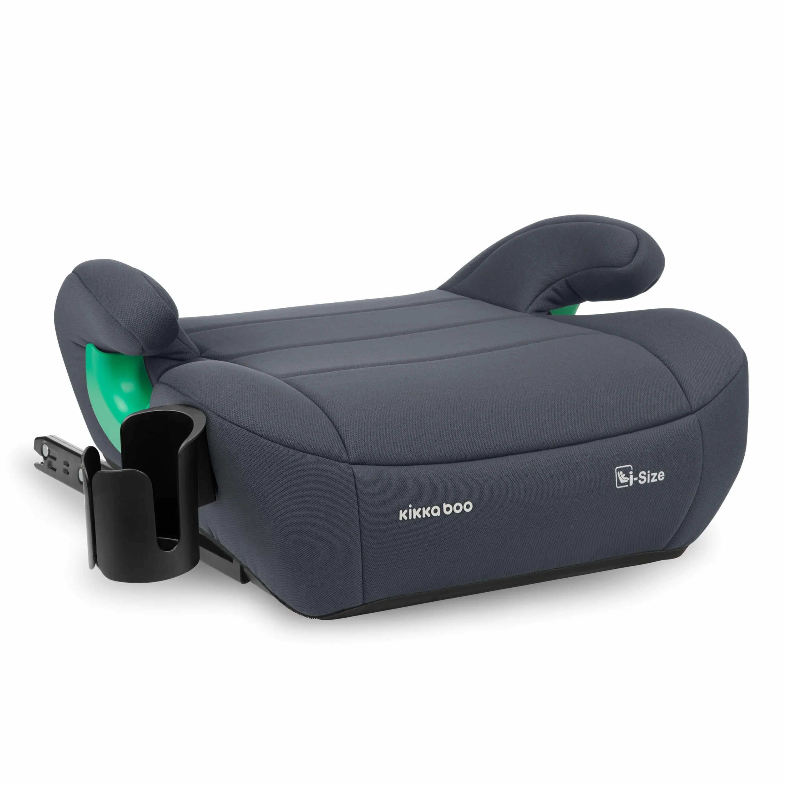 KikkaBoo i-POP Podstawka Samochodowa i-Size, 125–150 cm, Grupa 3, ISOFIX, dla Dzieci 7–12 Lat (22–36 kg), Szary