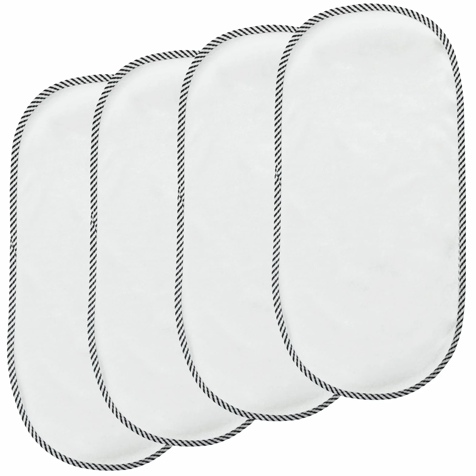 Pandaear Zestaw 4 wodoodpornych przenośnych podkładek do przewijania w podróży, zmywalne podkładki do przewijania Baby Diaper Changing Mat - 60 x 30 cm