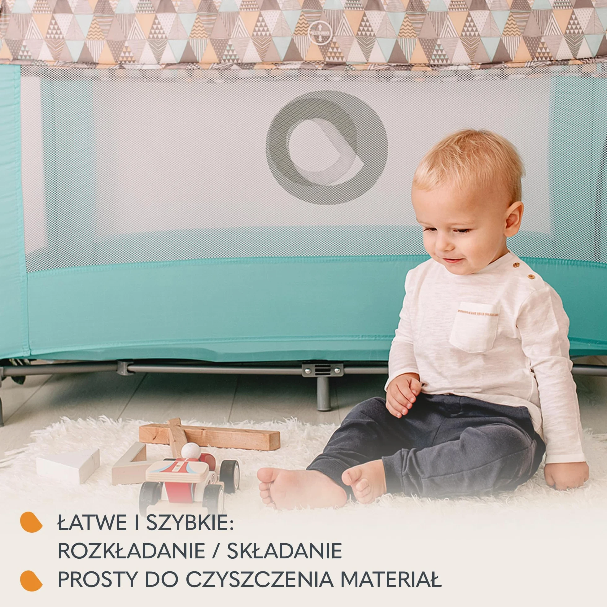 Lionelo Stefi 2 w 1 łóżeczko turystyczne, łóżko dziecięce z przewijakiem, przewiewne ścianki, system LockGuard, łóżeczko przenośne do 15 kg, składane, torba transportowa