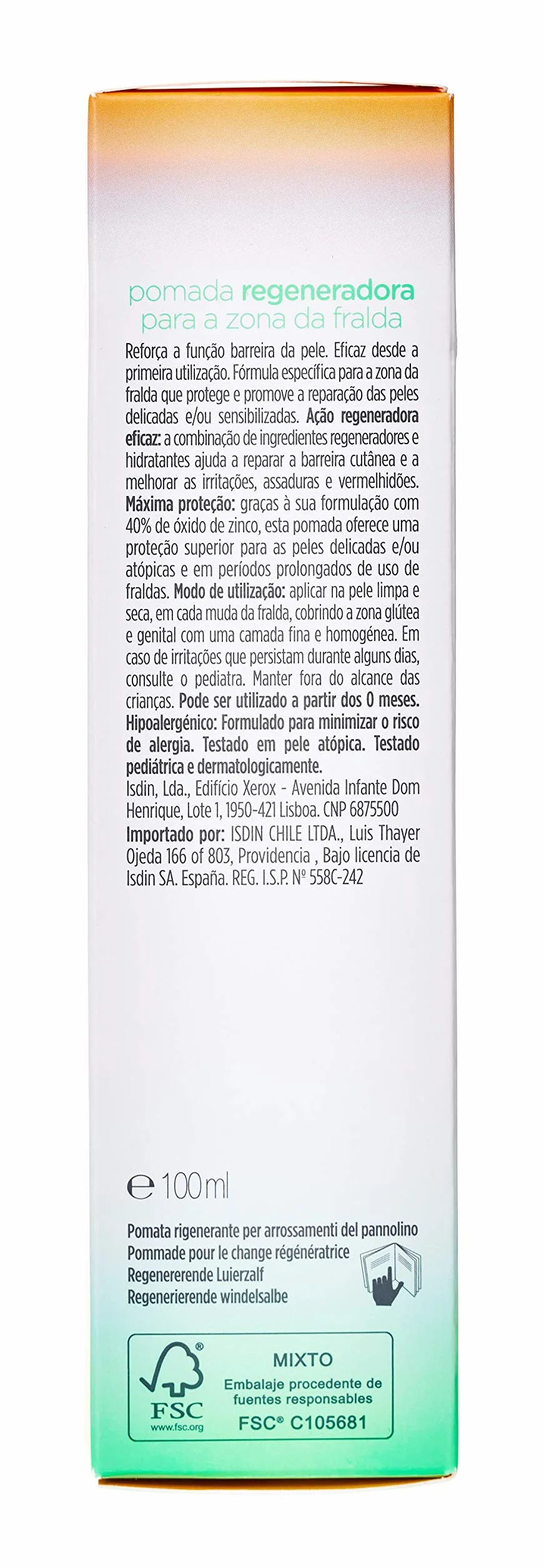 NutraISDIN Baby Naturals Pomada na pieluchy regenerująca, chroni i regeneruje wrażliwą skórę, z 40% cynkiem, 100 ml