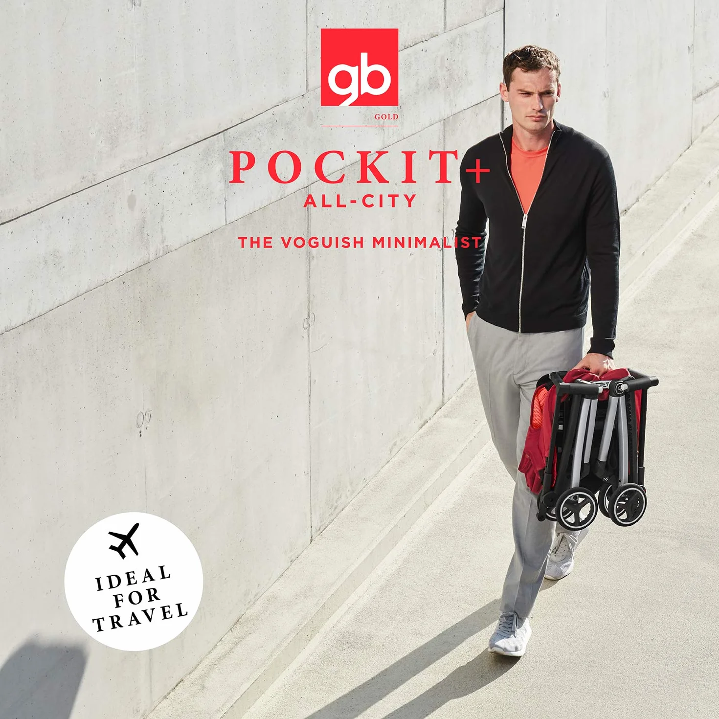 gb Cybex Brand Gold Wózek dziecięcy Pockit+ All-City, Ultra compact, Od 6 miesięcy do 22 kg(ok. 4 lata), Fashion Collection, Velvet Black