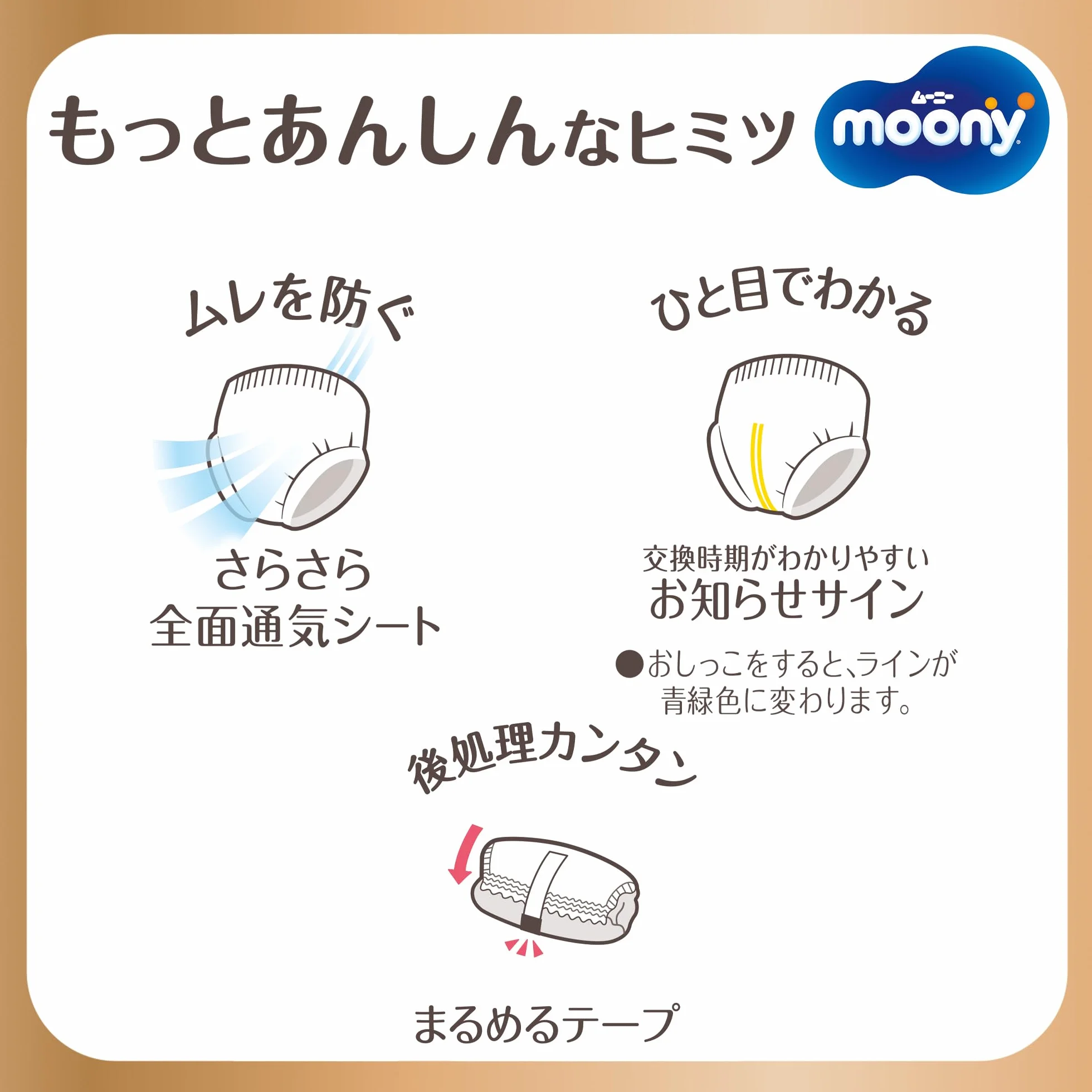 Japońskie pieluchy podciągane Moony Natural PL (9-14 kg) 36 szt. //понские трусики Moony Natural PL (9-14 kg) 36 szt