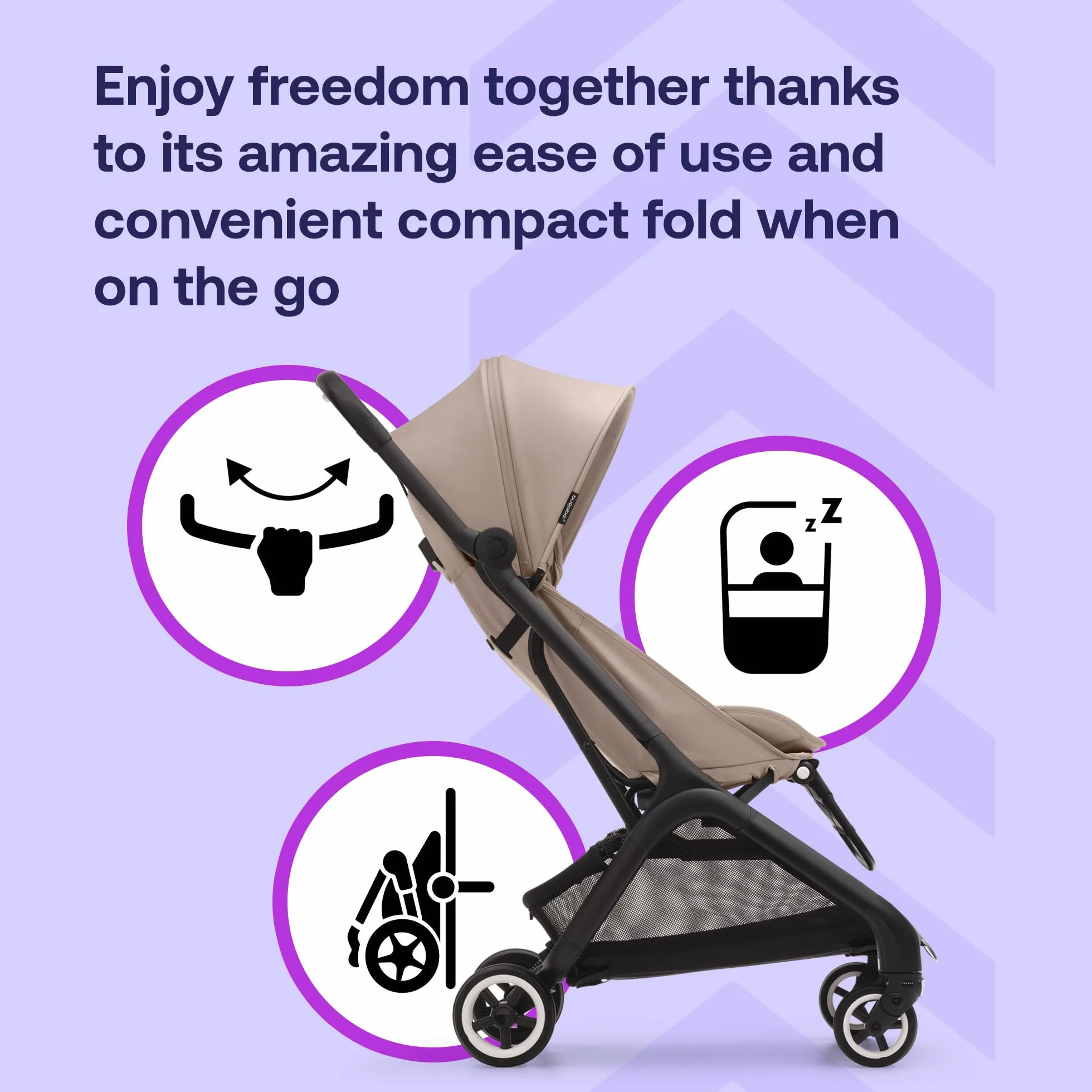 Bugaboo Butterfly ultra kompaktowy wózek podróżny, mały i lekki, składany jedną ręką i łatwy do kierowania, ergonomiczny wózek miejski dla dzieci od 6 miesięcy, z dużą ilością miejsca do