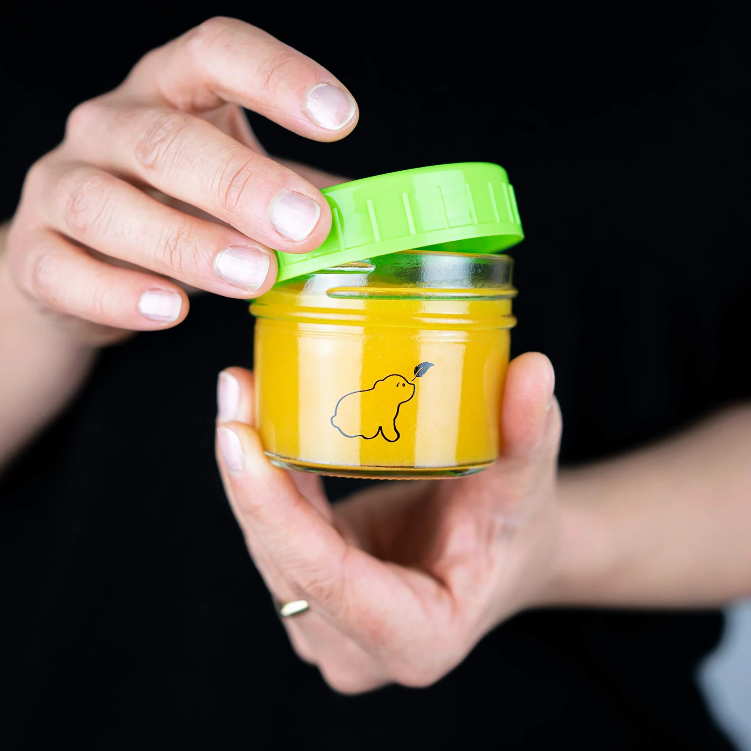 Szklane pojemniki do przechowywania żywności dla niemowląt 120 ml / 4 fl oz (zestaw 12 szt.) – nadają się do zmywarki, zamrażarki i kuchenki mikrofalowej (bez pokrywki) – wolne od BPA, ftalanów, ołowiu i PCW – wielokrotnego użytku dla dzieci