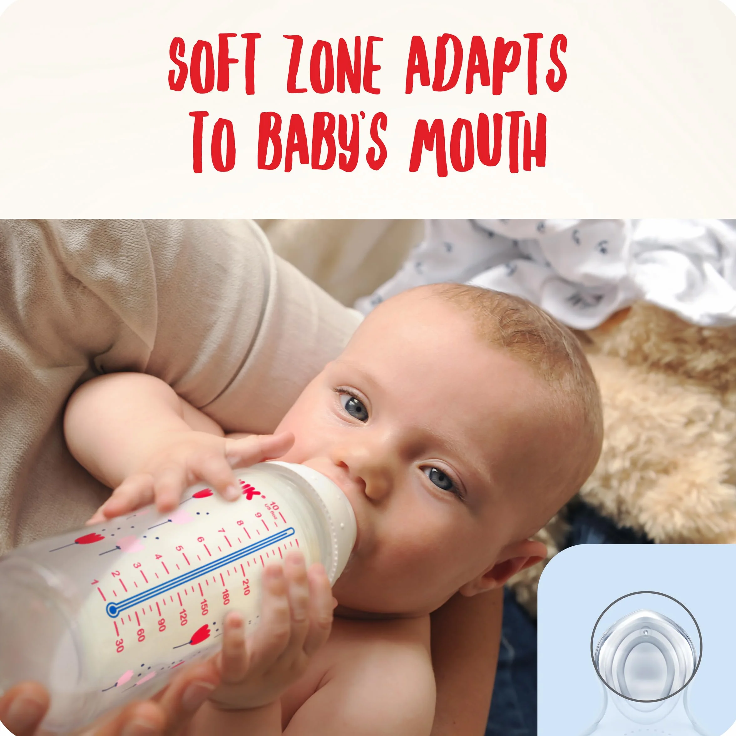 NUK First Choice + Butelka dla niemowląt | 0–6 miesięcy | Wskaźnik kontroli temperatury | Otwór antykolkowy Anti Colic | 300 ml | Produkt nie zawiera BPA | Smoczek silikonowy | Safari | 3 elem