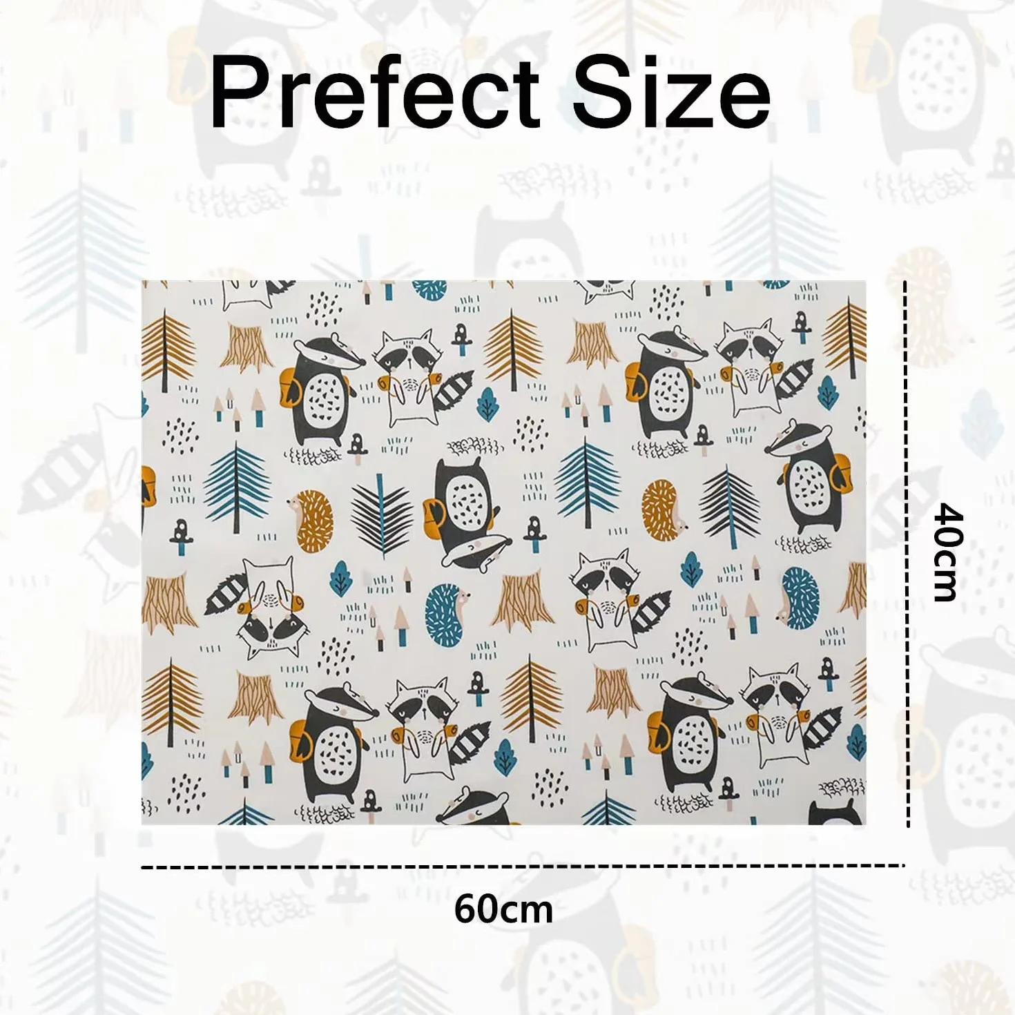 Poszewka na poduszkę dla dzieci 40 x 60 cm – bawełna organiczna – poszewki na poduszki do wózka dziecięcego – poszewka na poduszkę z zapięciem kopertowym