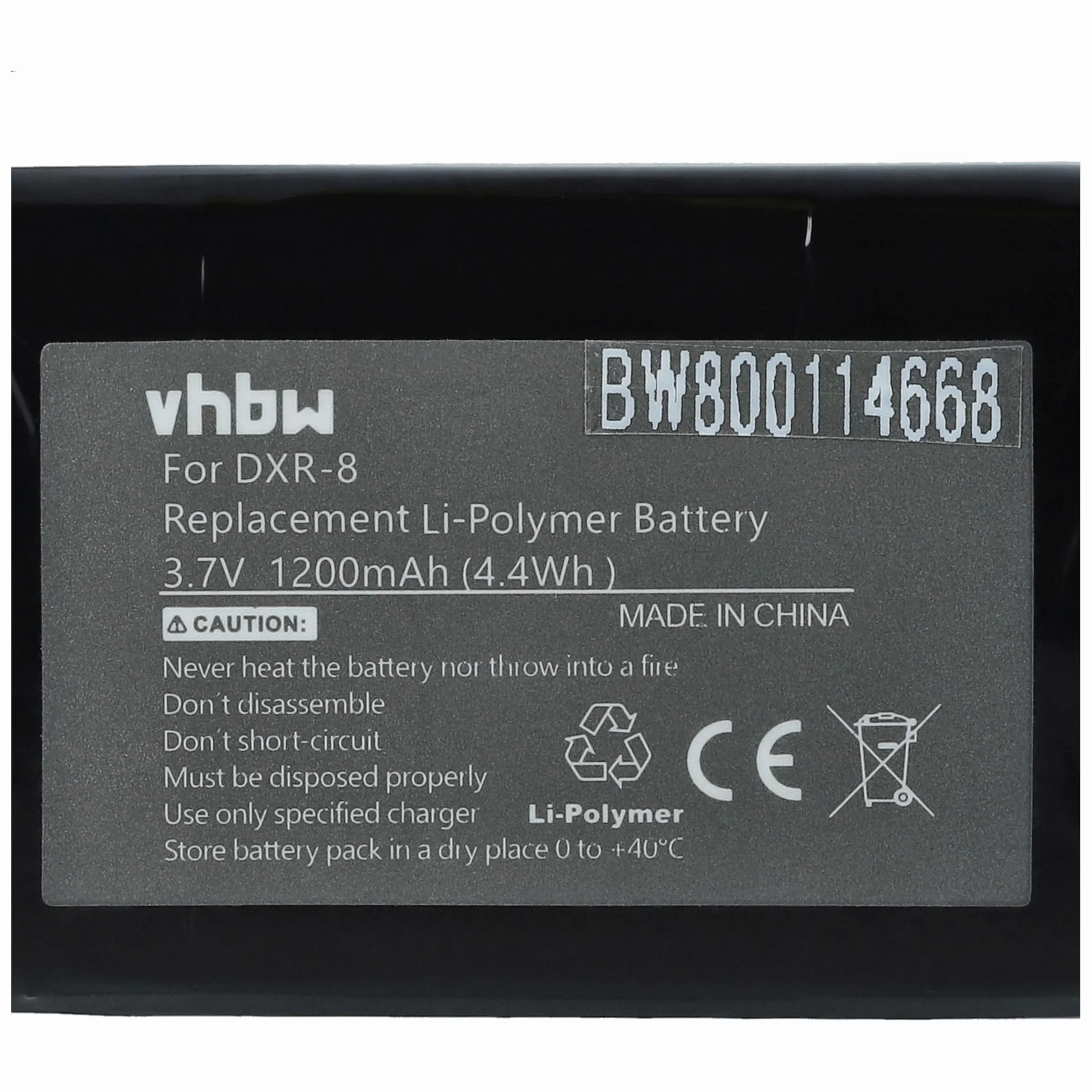 vhbw Akumulator kompatybilny z Infant Optics DXR-8 Video Baby Monitor (1200 mAh, 3,7 V, litowo-polimerowy)