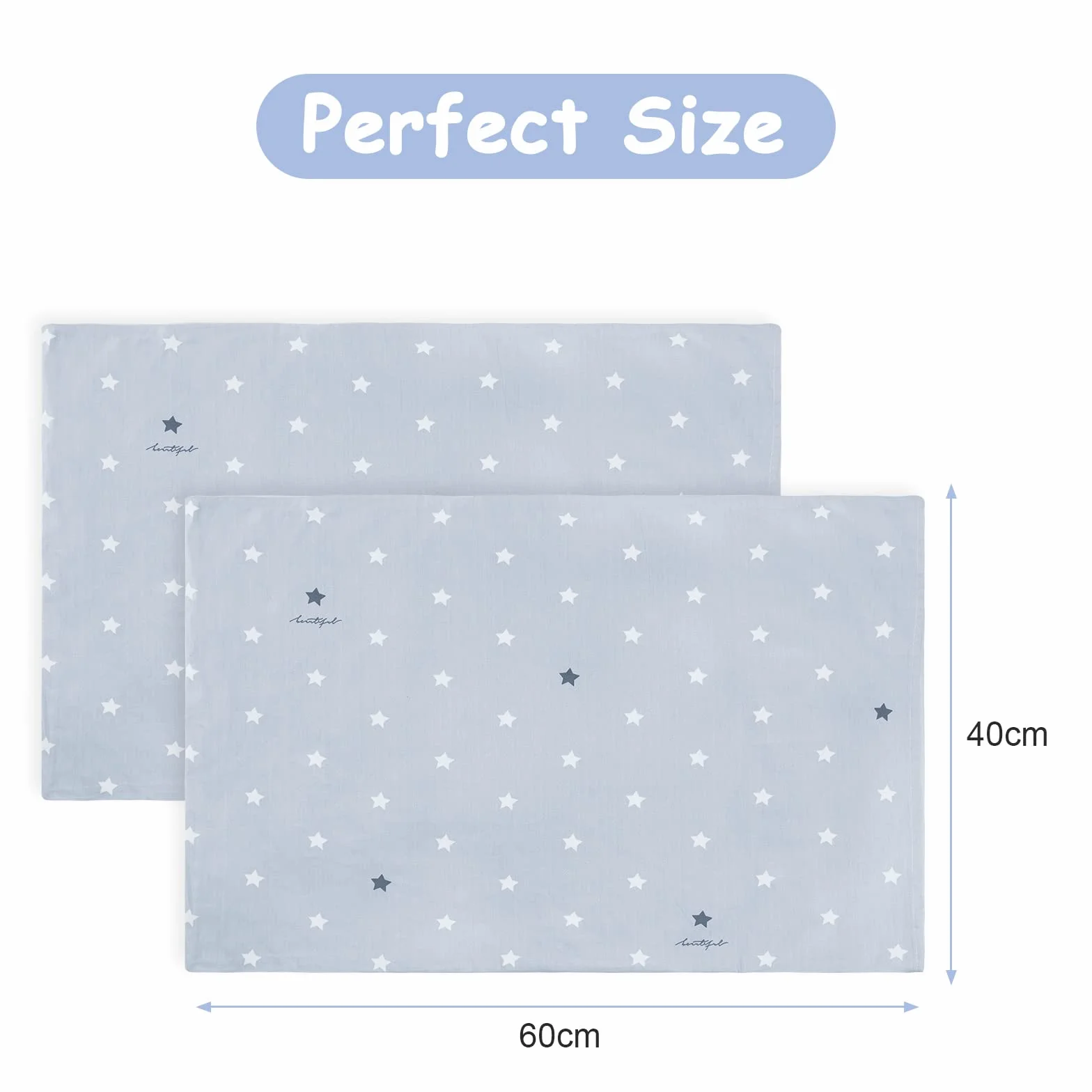 Vicloon Poszewki na poduszki 40x60 cm 2 sztuki 100% bawełniane