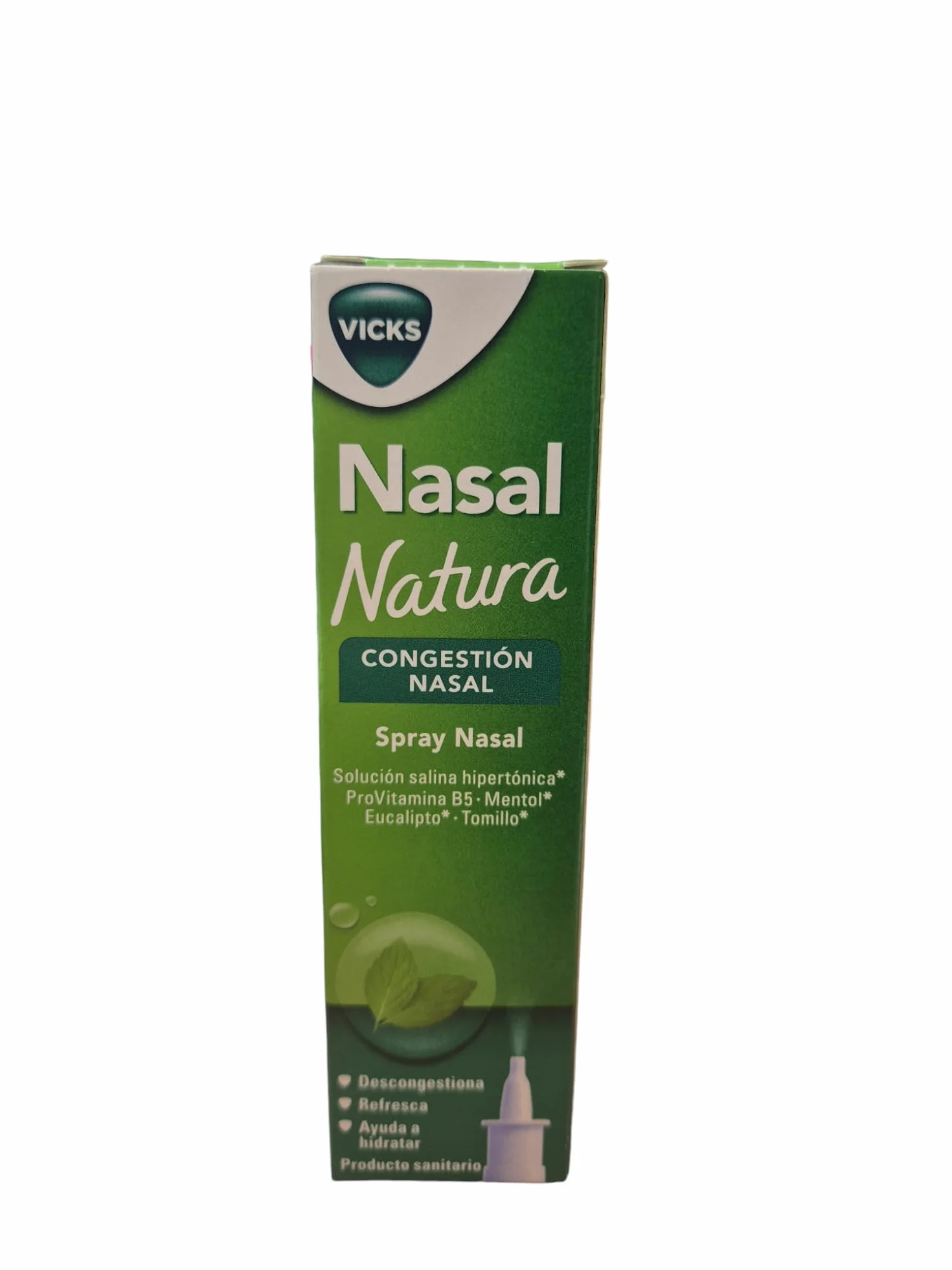 VICKS NASAL NATURA SPRAY NASAL 20 ML[3% hipertoniczny roztwór soli] [ mentol, eukaliptus, i tymianek]