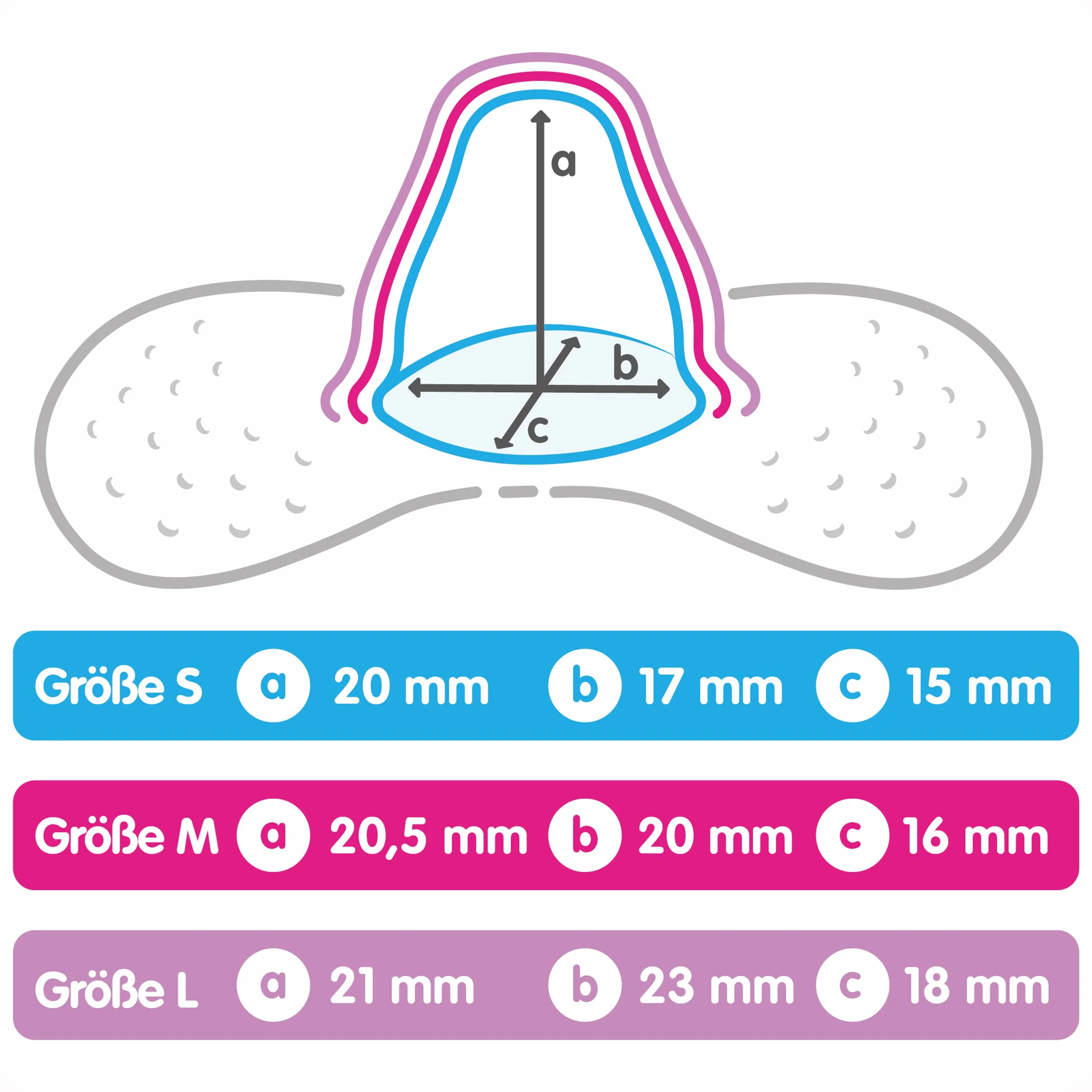 Mam 66417502 Nakładka Ochronna, Biały, L, 2 Sztuki