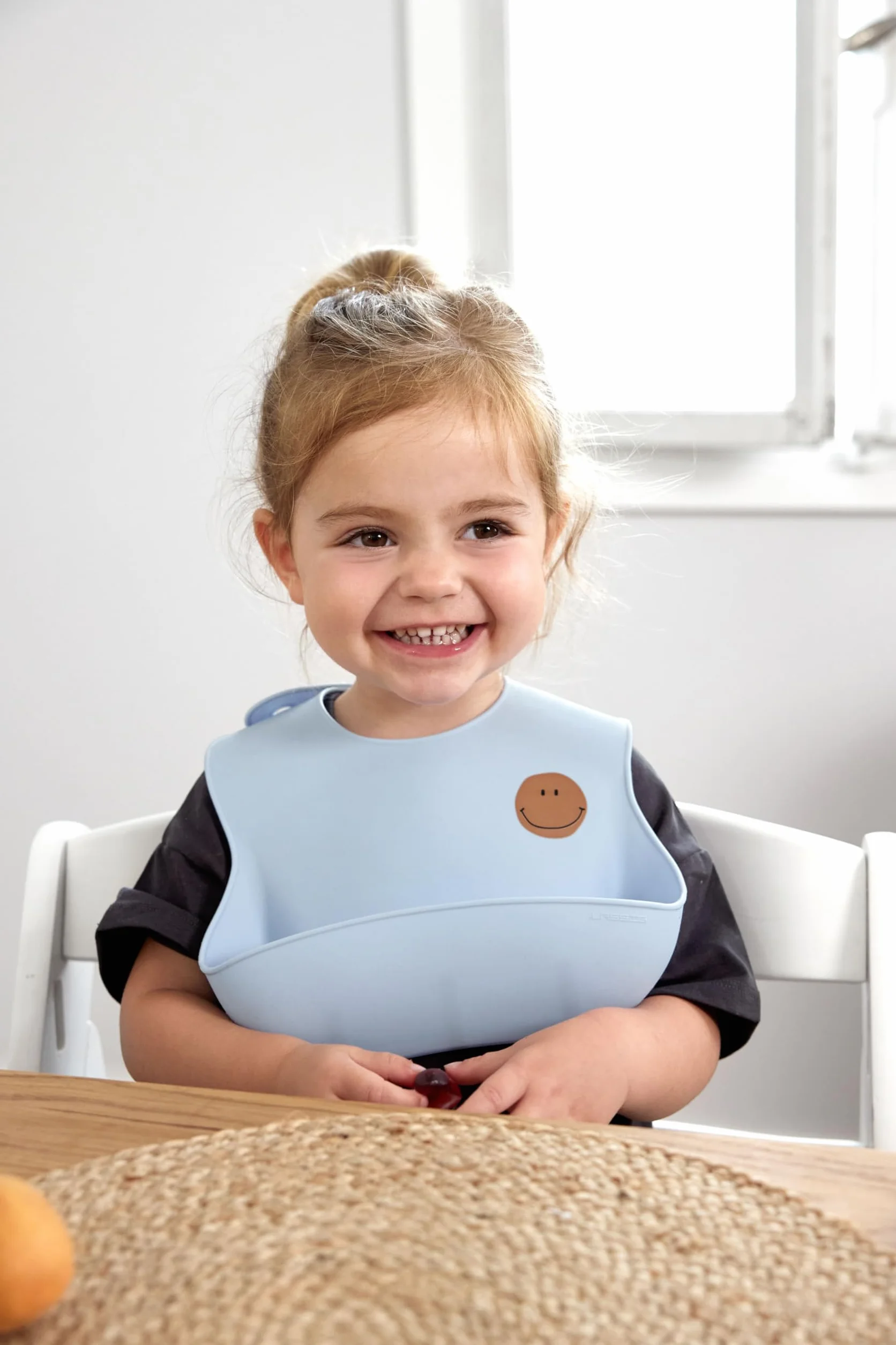 LÄSSIG Baby Silikon Lätzchen (2 Stk) Kleinkinder Lätzchen mit Auffangschale spülmaschinengeeignet