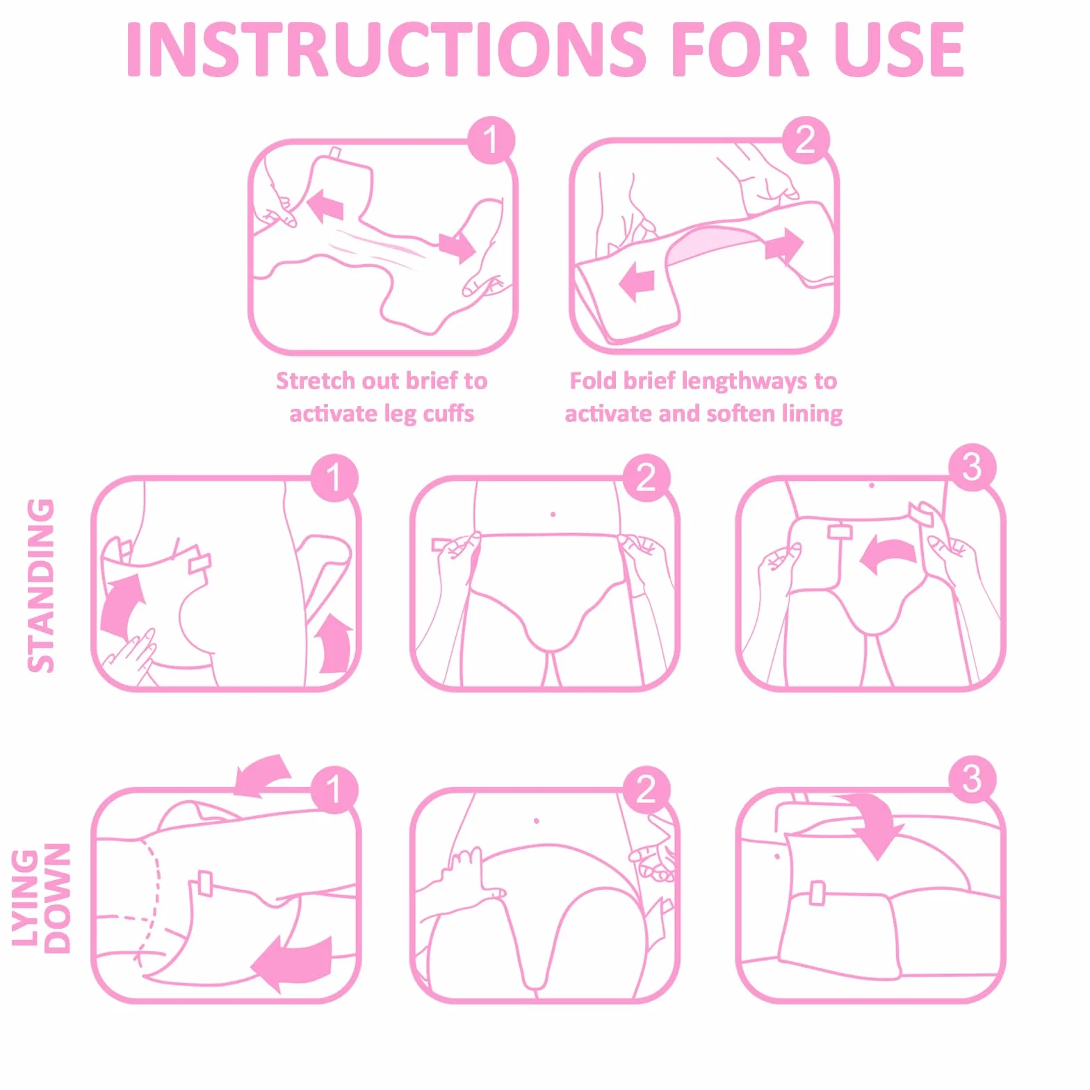 LittleForBig Drukowane Briefy pieluchy dla dorosłych Dorośli Baby miłośnik pieluszek ABDL 2 sztuki-Baby Cuties M