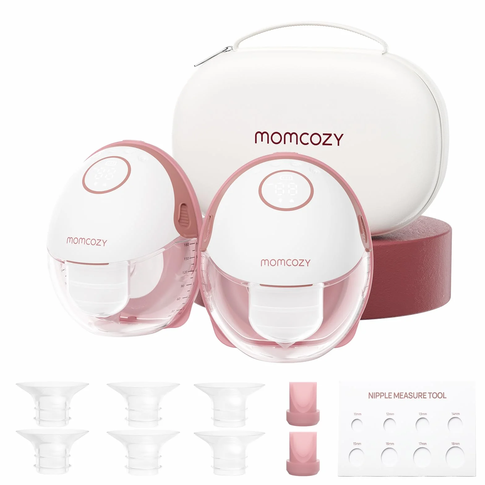 Momcozy laktator mobilny Style | M6, przenośna pompka do karmienia piersią, idealny rytm dla większej ilości mleka, podwójny kołnierz DoubleFit, większa elastyczność i dyskrecja z 3 trybami i 9