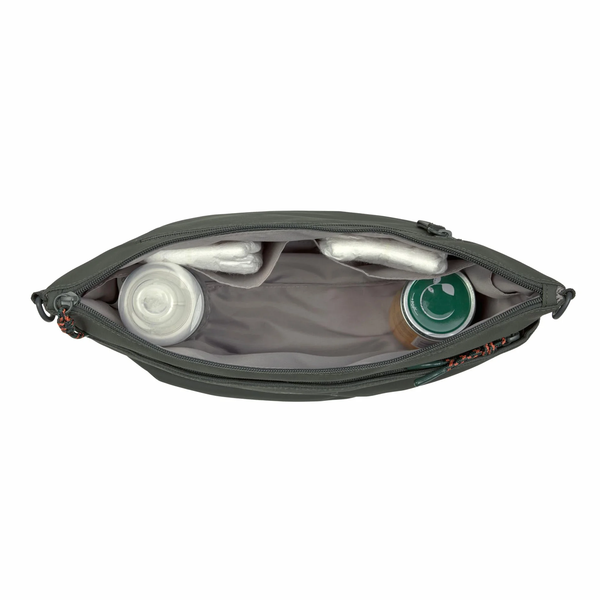 LÄSSIG Organizer do wózka dziecięcego, torba na ramię, torba do wózka dziecięcego, w zestawie z mocowaniem do wózka dziecięcego/buggy Bum Bag dark olive
